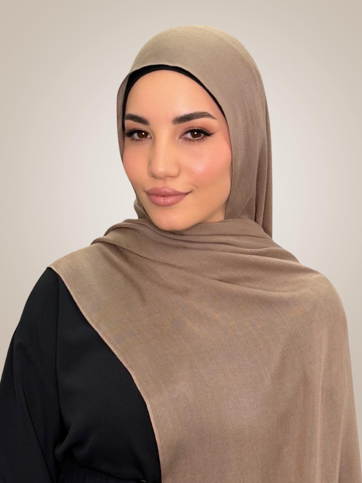 Cotton Modal Hijab-Forest Oak