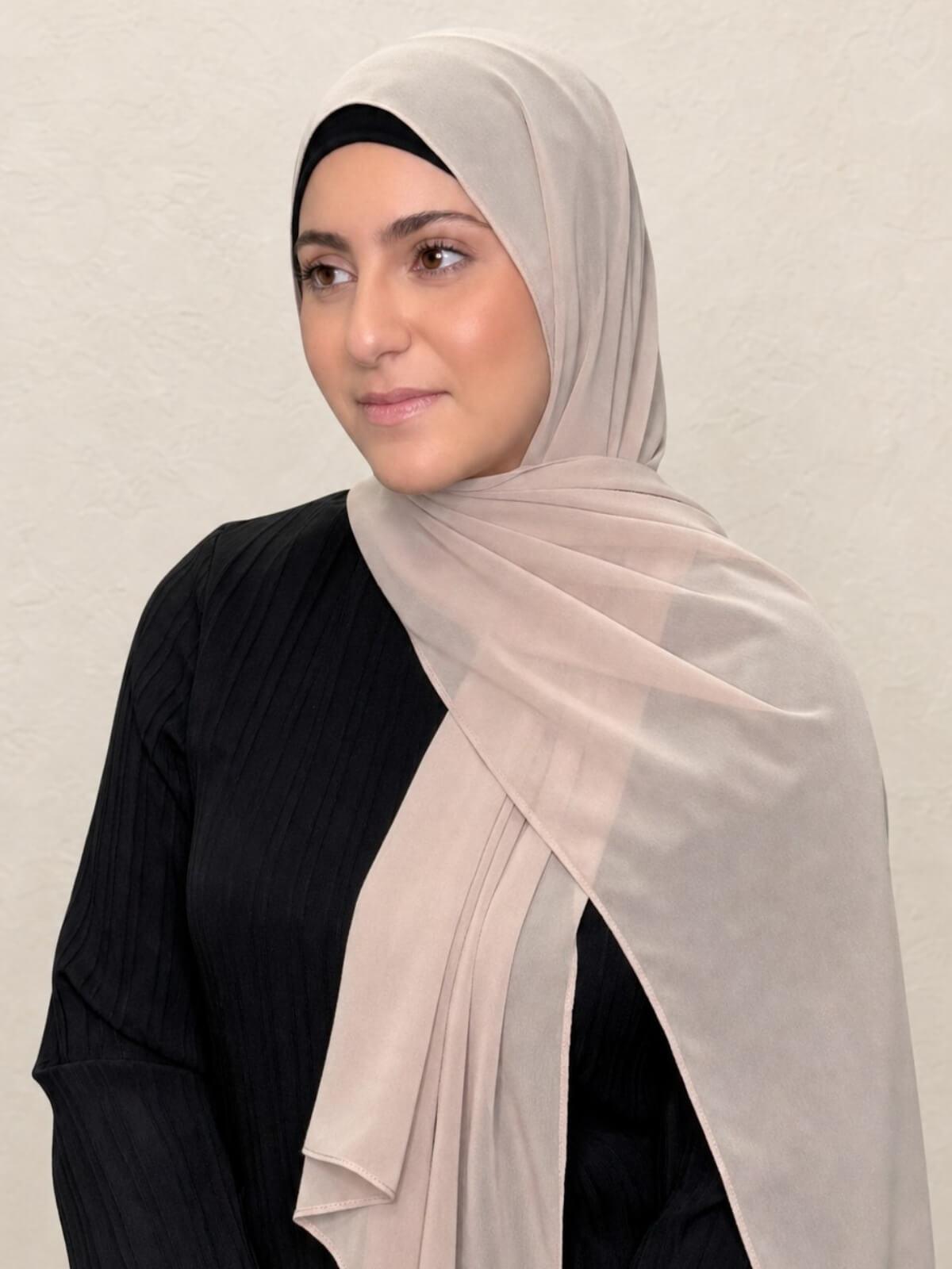 Modish Girl Luxury Chiffon Hijab-Oat