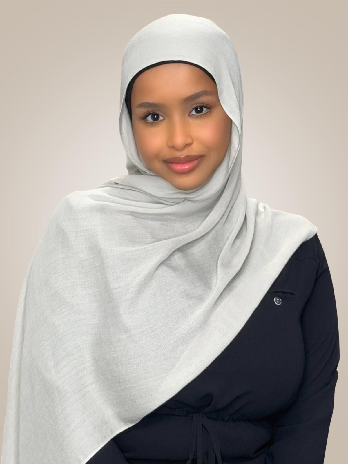 Cotton Modal Hijab-Pearl River