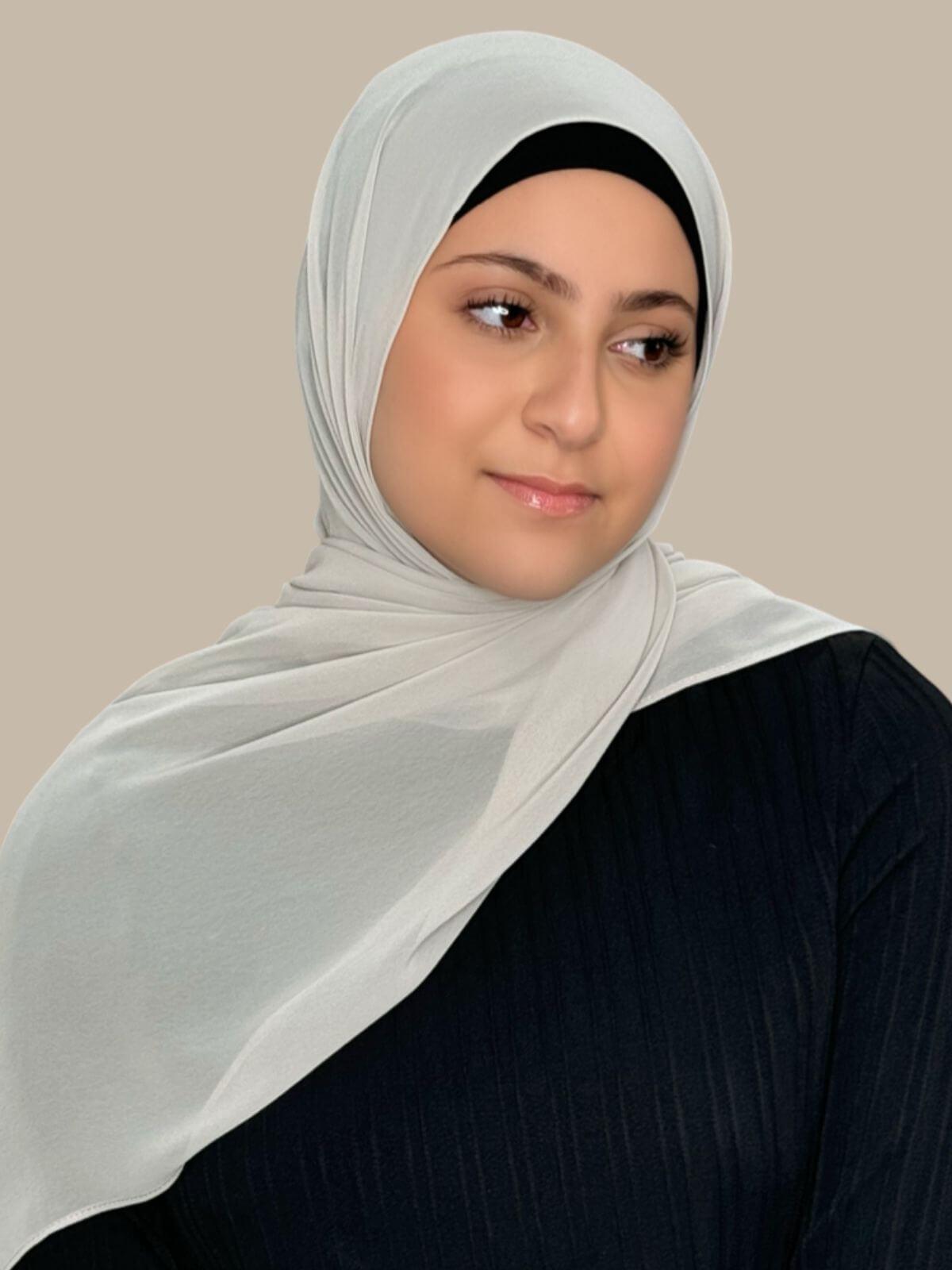Modish Girl Luxury Chiffon Hijab-Ivory
