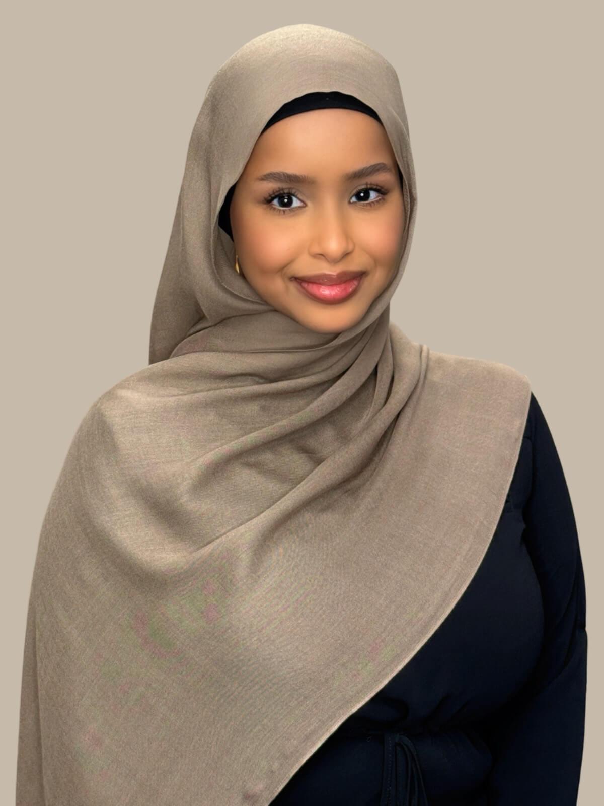 Cotton Modal Hijab-Forest Oak
