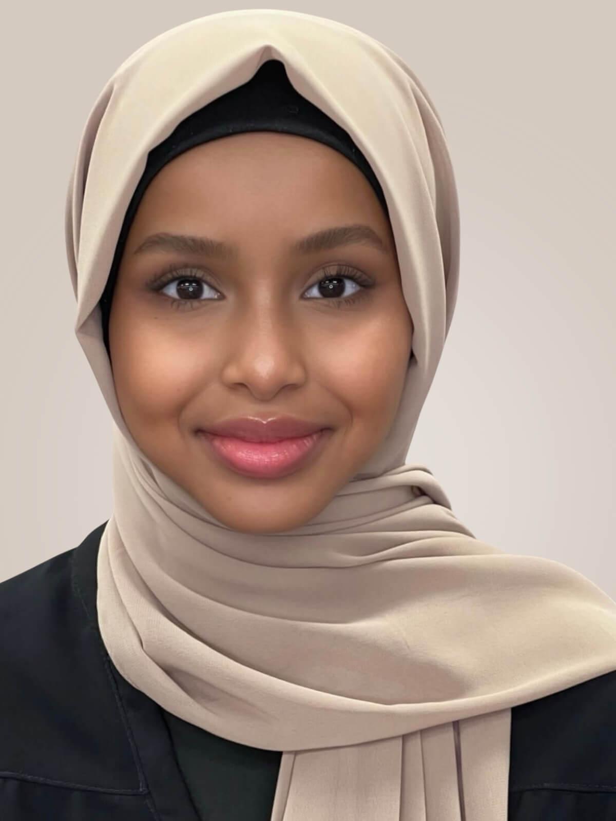 Luxury Chiffon Hijab-Oak