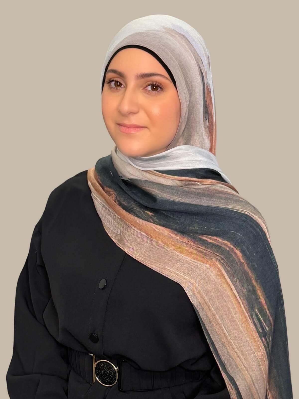 Modish Girl Print Modal Hijab-Sahara Drift