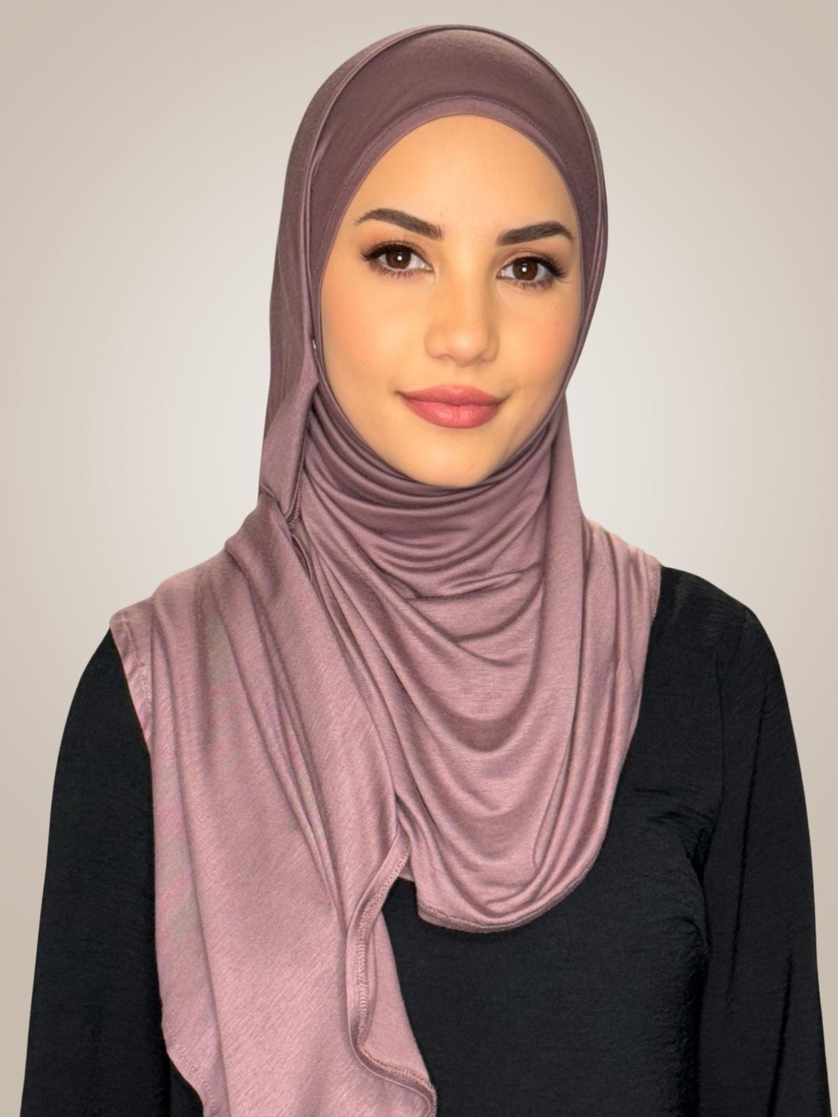 Pre-Sewn Jersey Hijab-Rose Taupe