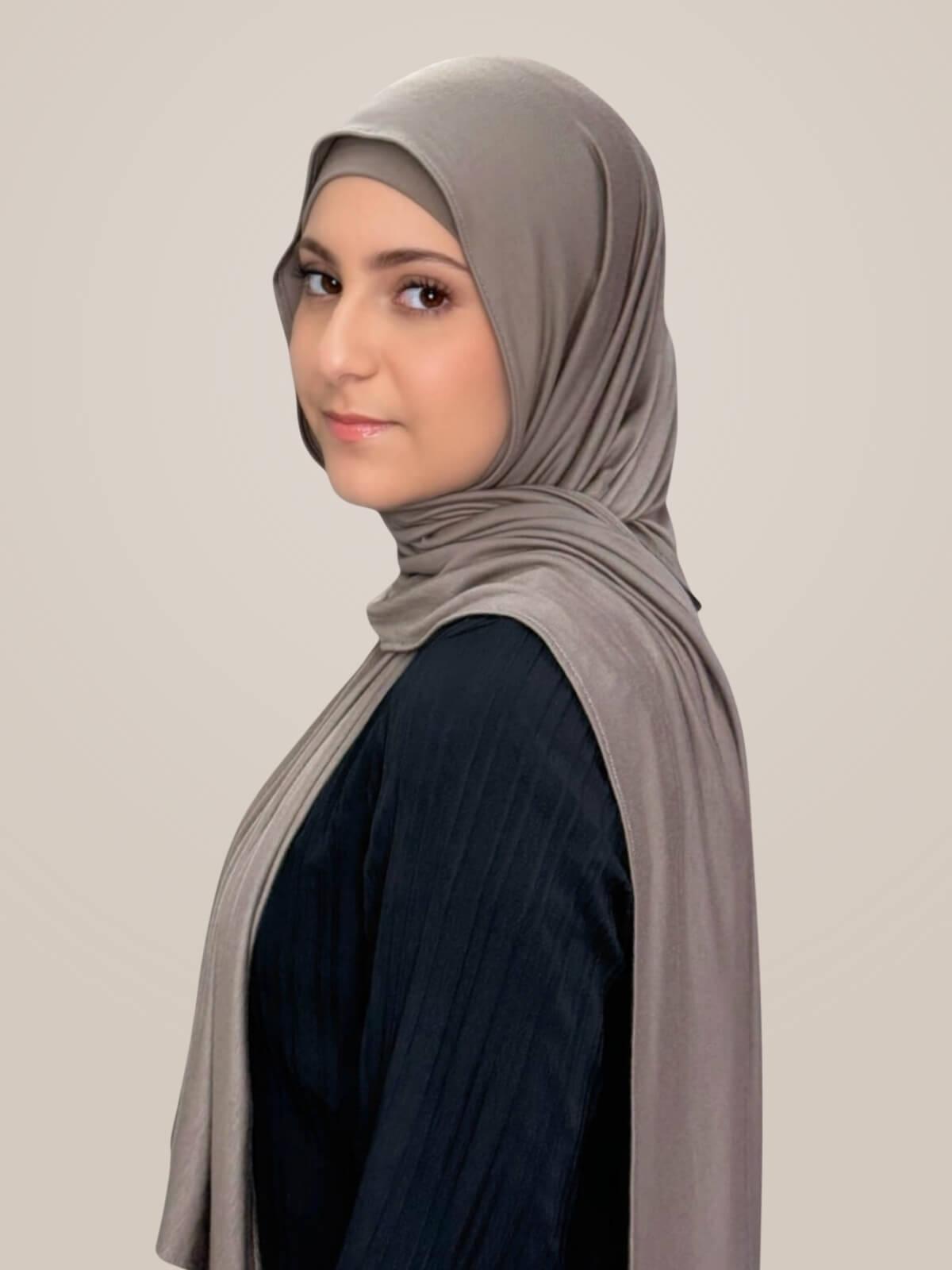 Modish Girl Premium Jersey Hijab-Sandstone