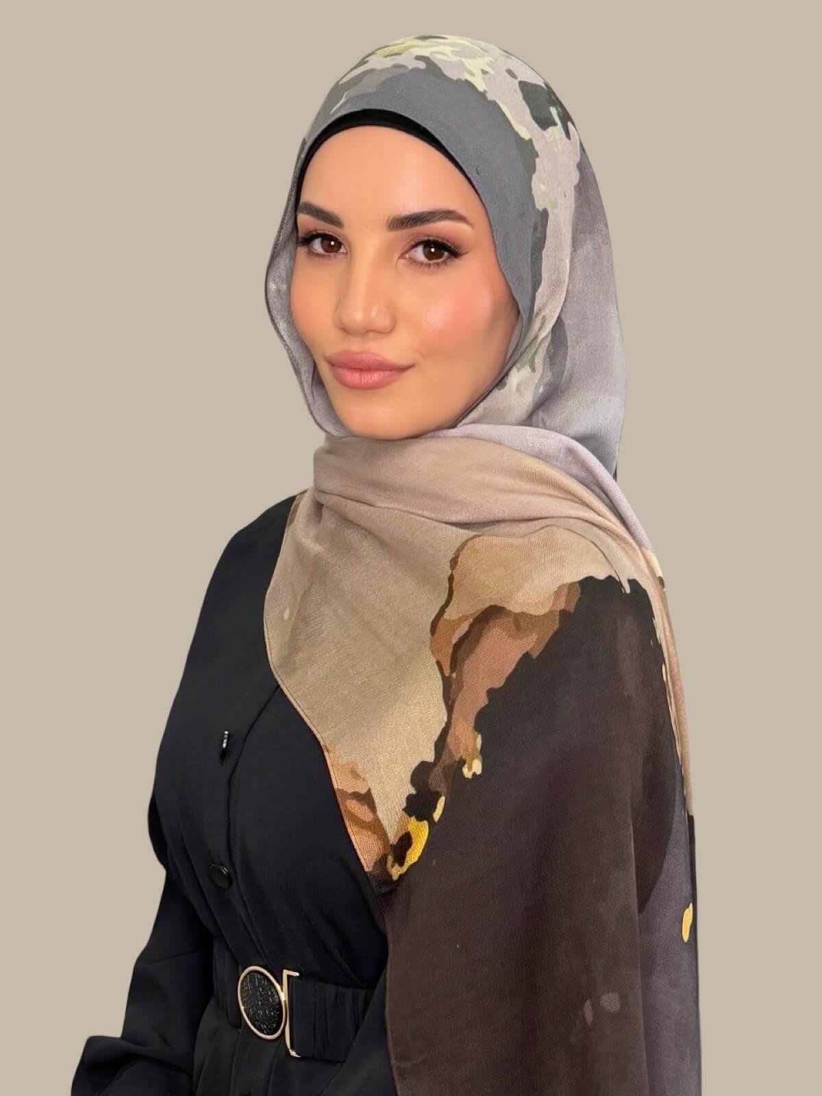Print Modal Hijab-Beirut Bronze