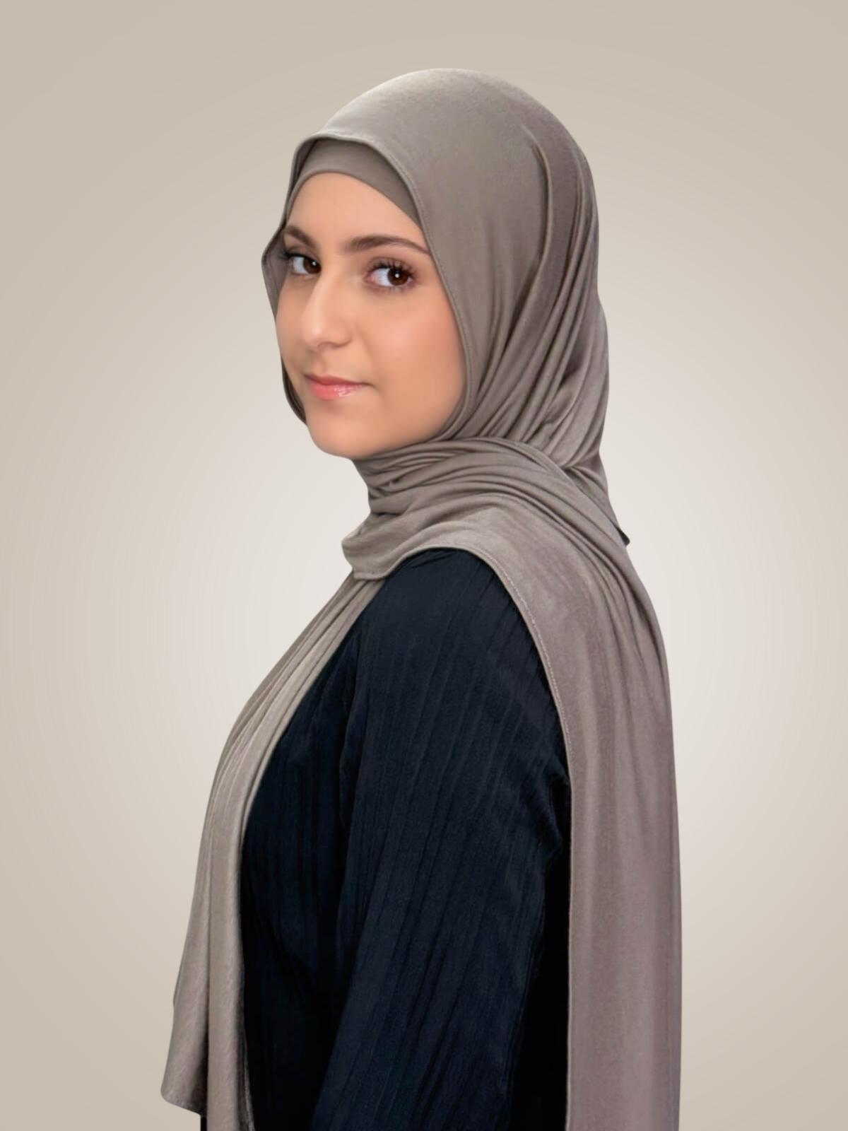 Modish Girl Premium Jersey Hijab-Sandstone