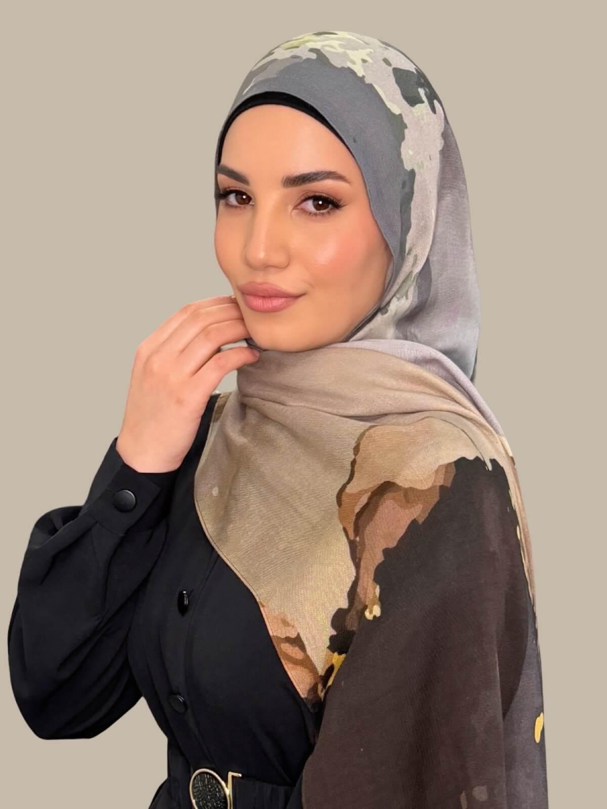 Print Modal Hijab-Beirut Bronze