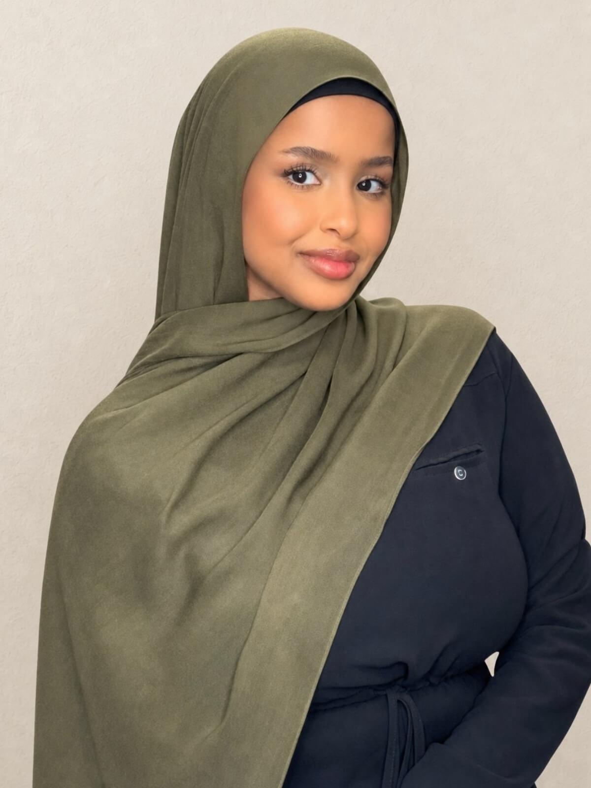 Cotton Modal Hijab-Sunlit Sage