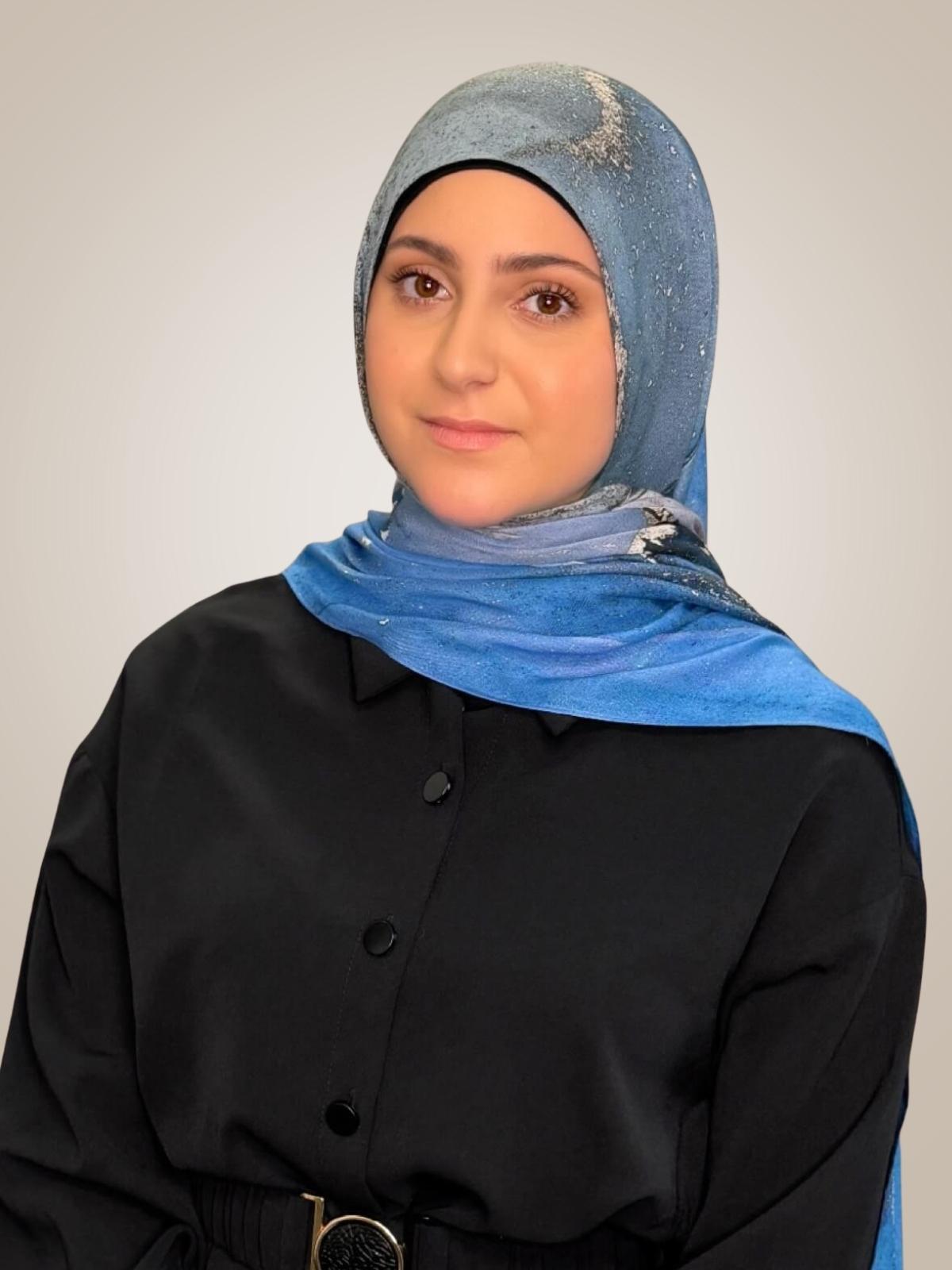 Modish Girl Print Modal Hijab-Santorini Night