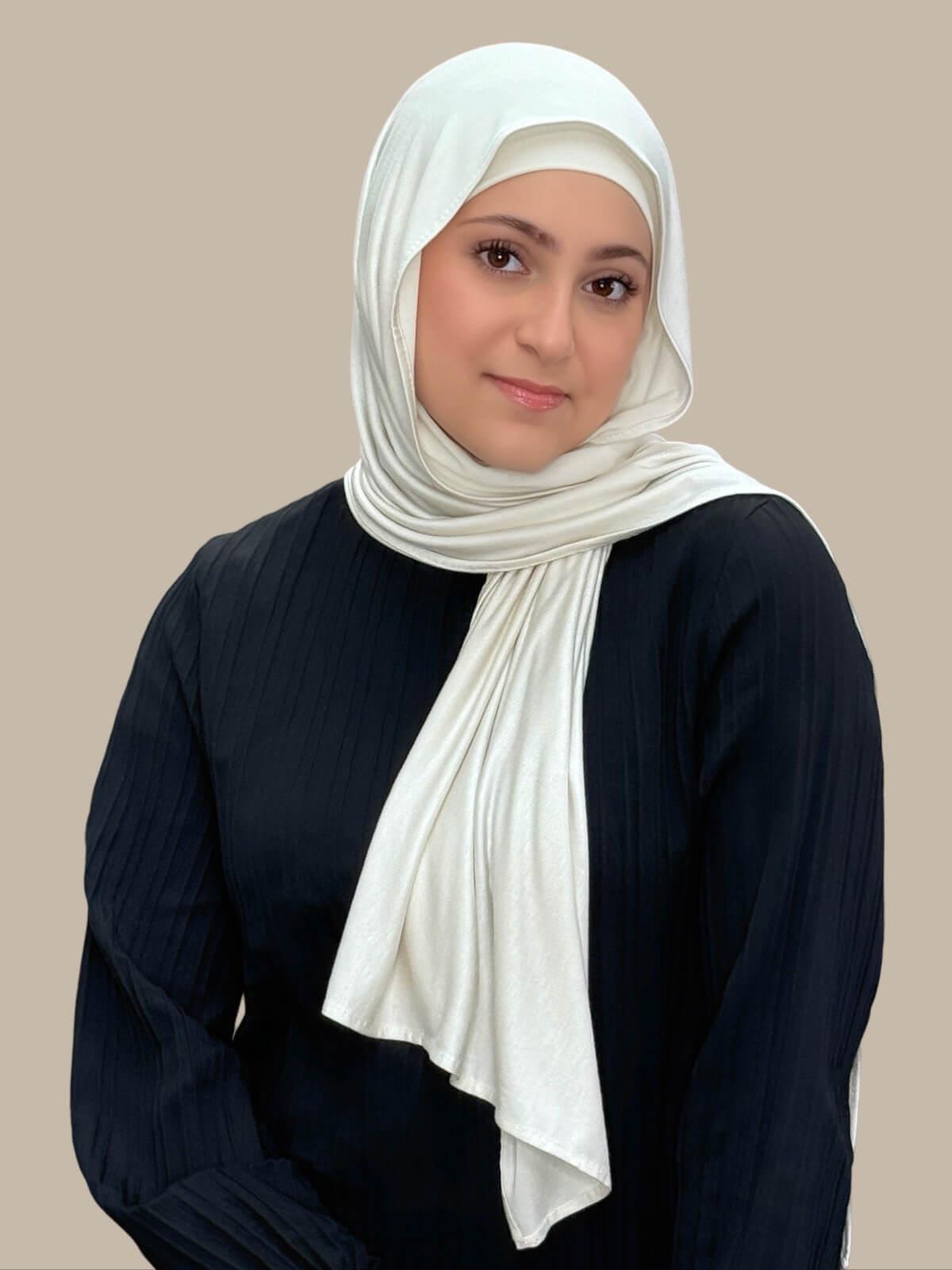 Modish Girl Premium Jersey hijab-Ivory