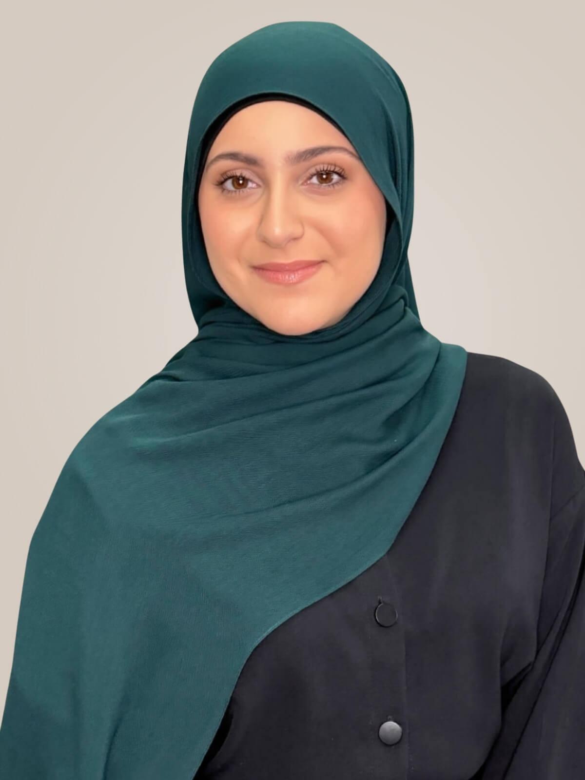 Modish Girl Cotton Modal Hijab-Dark Aqua