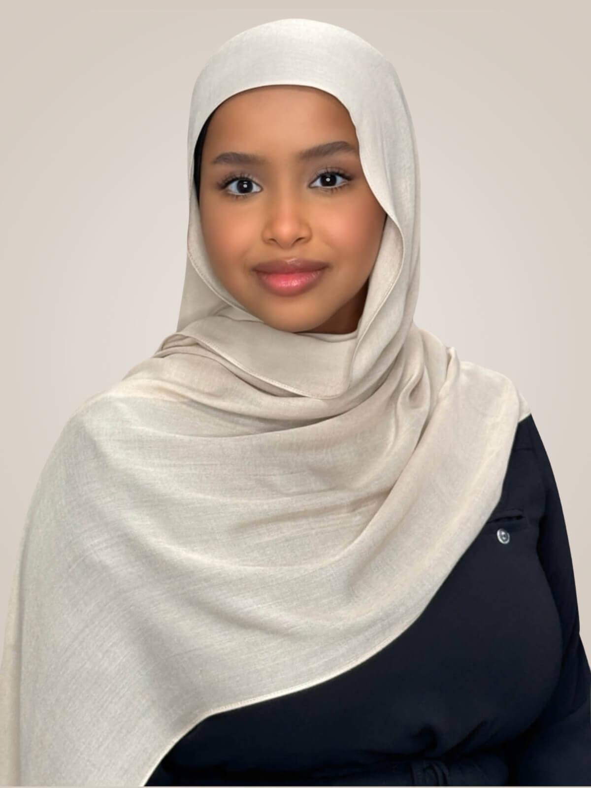 Cotton Modal Hijab-Sand