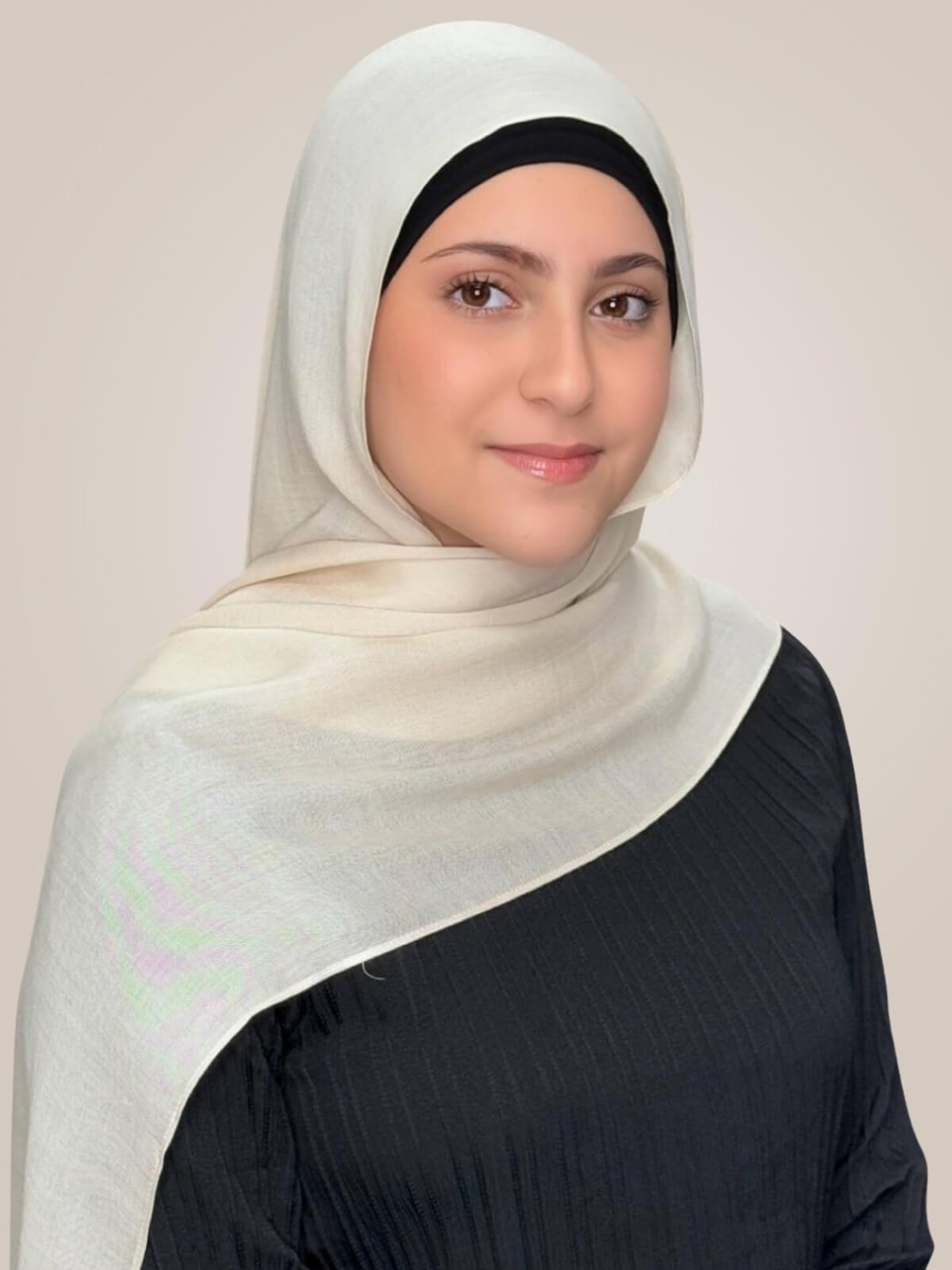 Modish Girl Cotton Modal Hijab-Buttercream