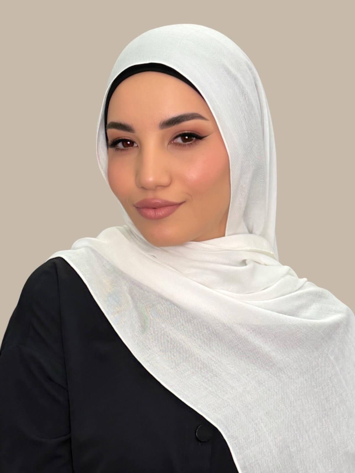 Cotton Modal Hijab-Porcelain