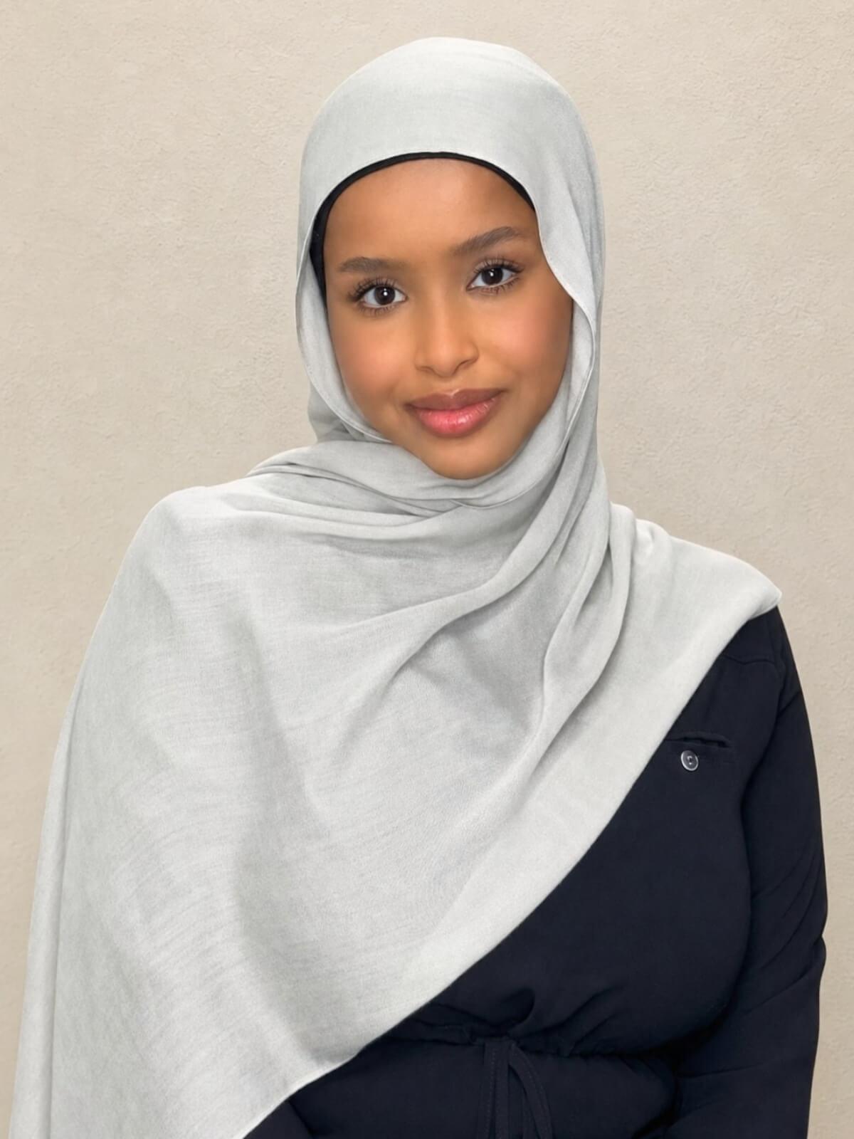 Cotton Modal Hijab-Pearl River