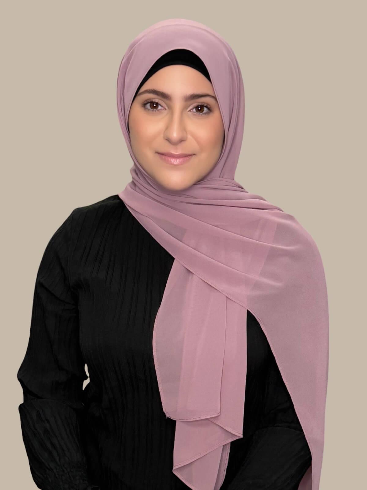 Modish Girl Luxury Chiffon Hijab-Orchid