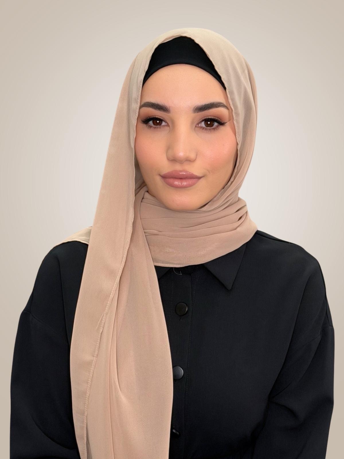 Luxury Chiffon Hijab- Sand