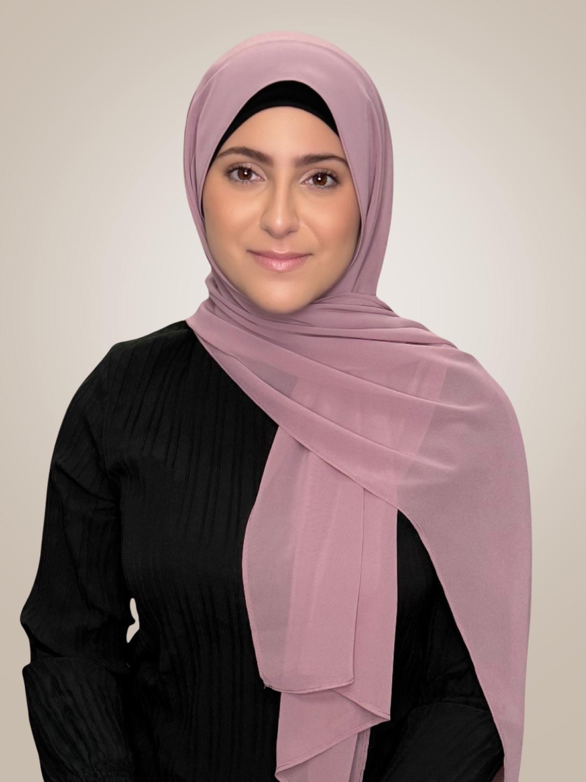 Modish Girl Luxury Chiffon Hijab-Orchid