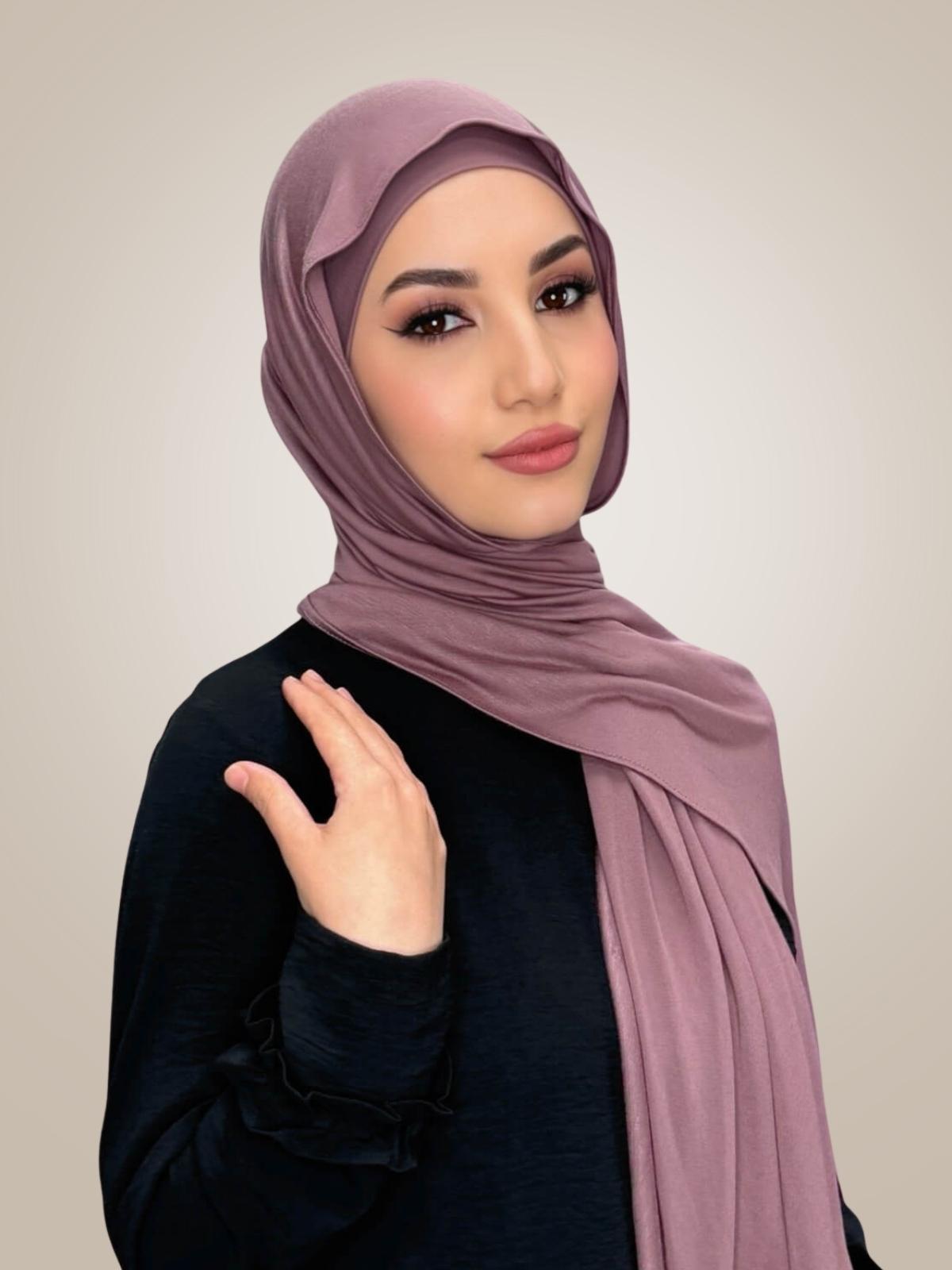 Premium Jersey Hijab-Rose Taupe