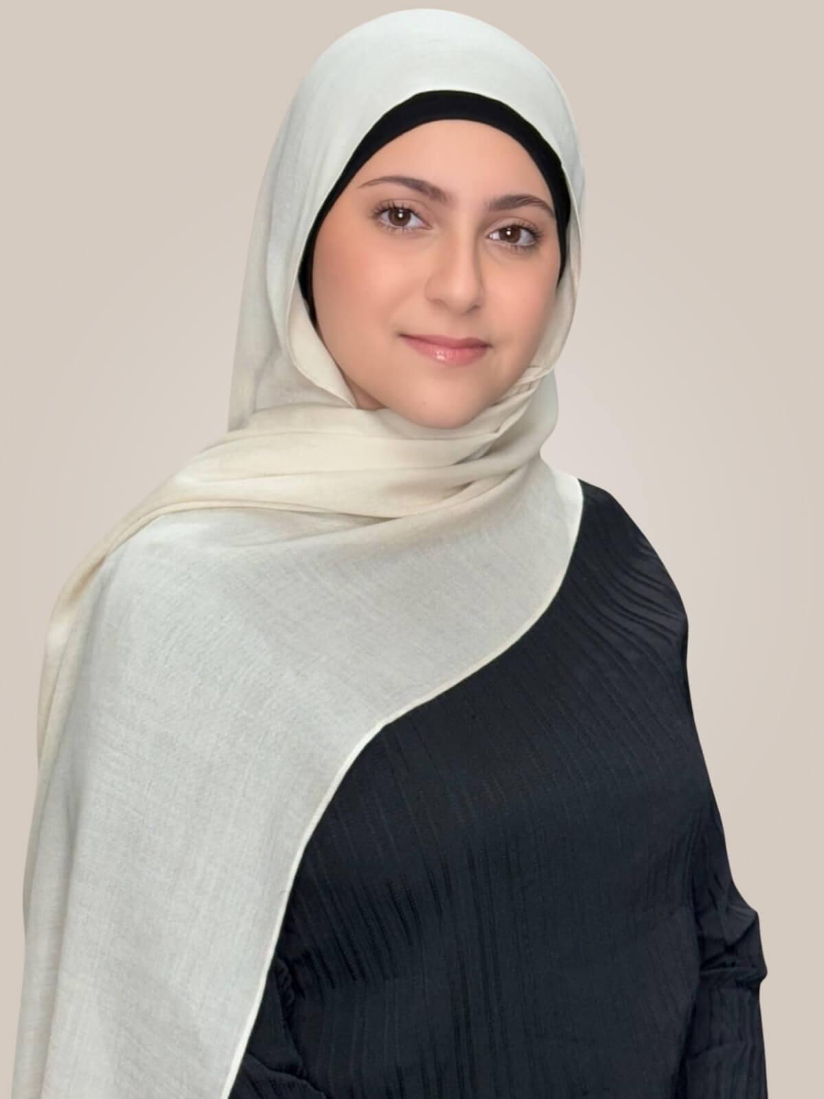 Modish Girl Cotton Modal Hijab-Buttercream