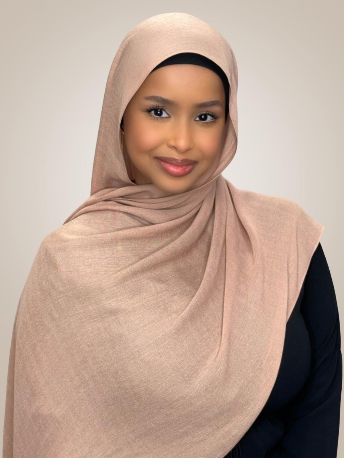 Cotton Modal Hijab-Cocoa Beige