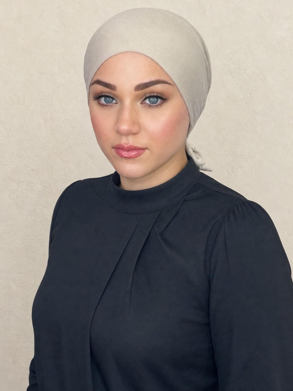 Tie Back UnderScarf-Vanilla
