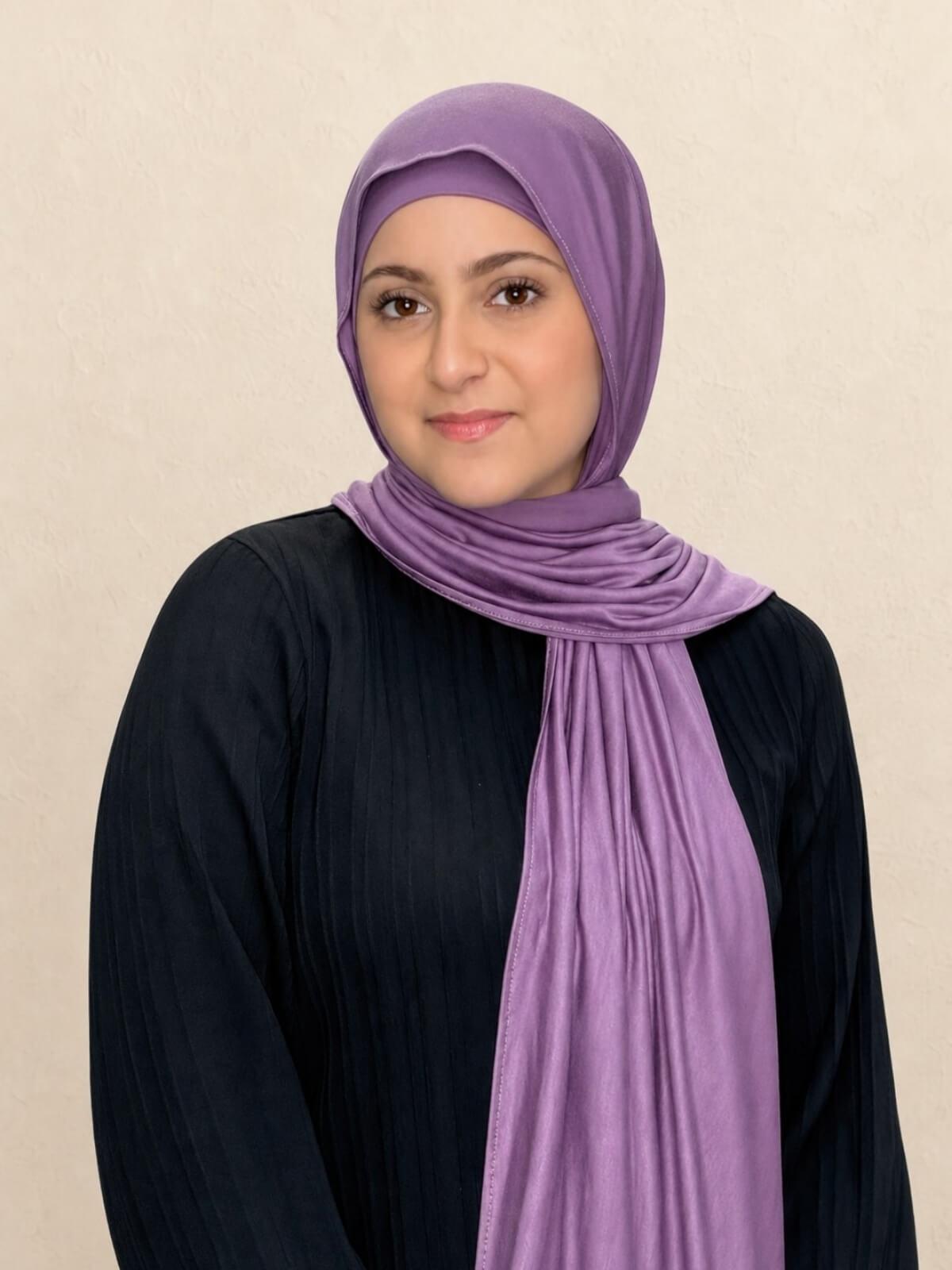 Modish Girl Premium Jersey Hijab-Mauve Taupe