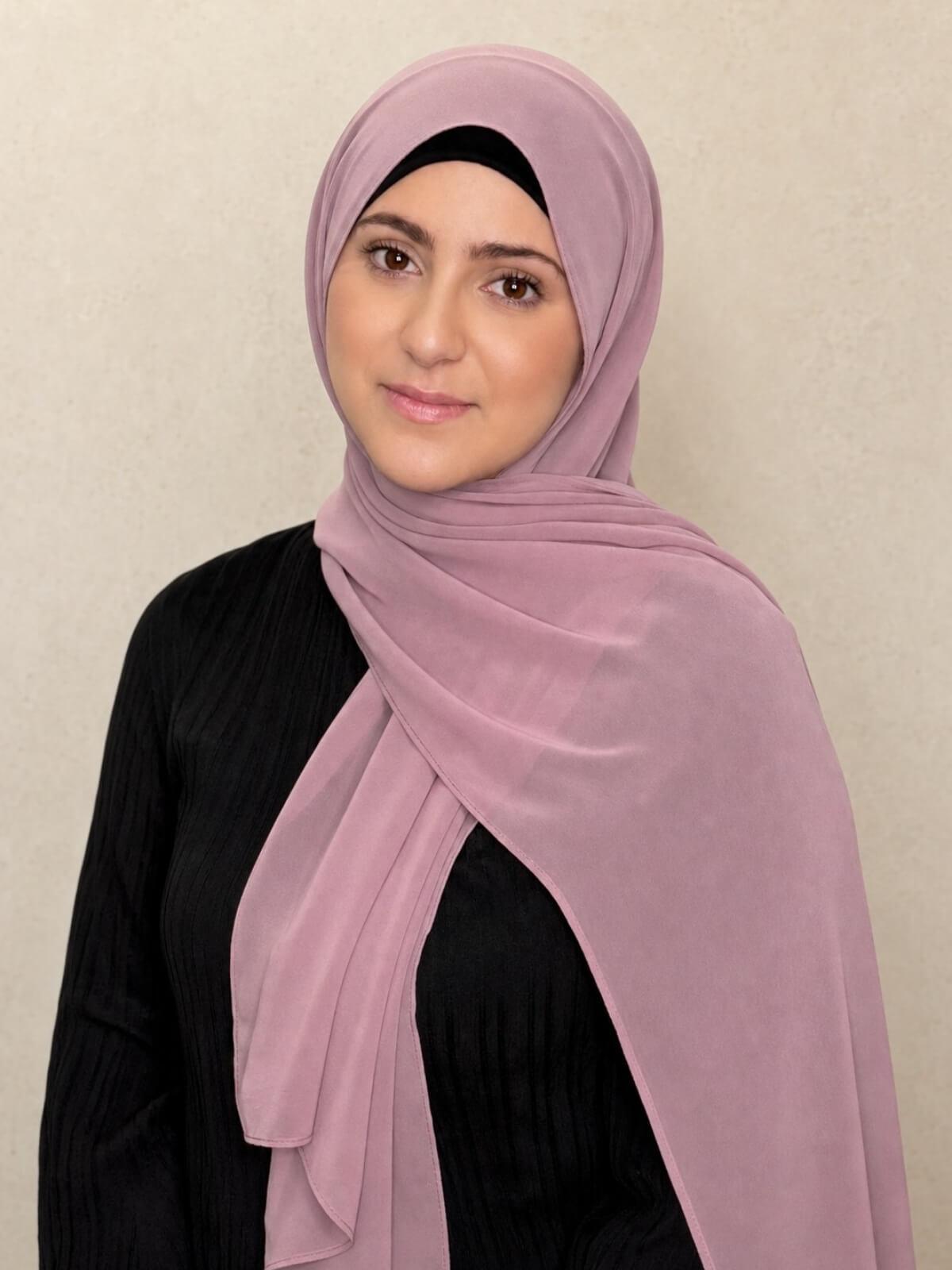 Modish Girl Luxury Chiffon Hijab-Orchid