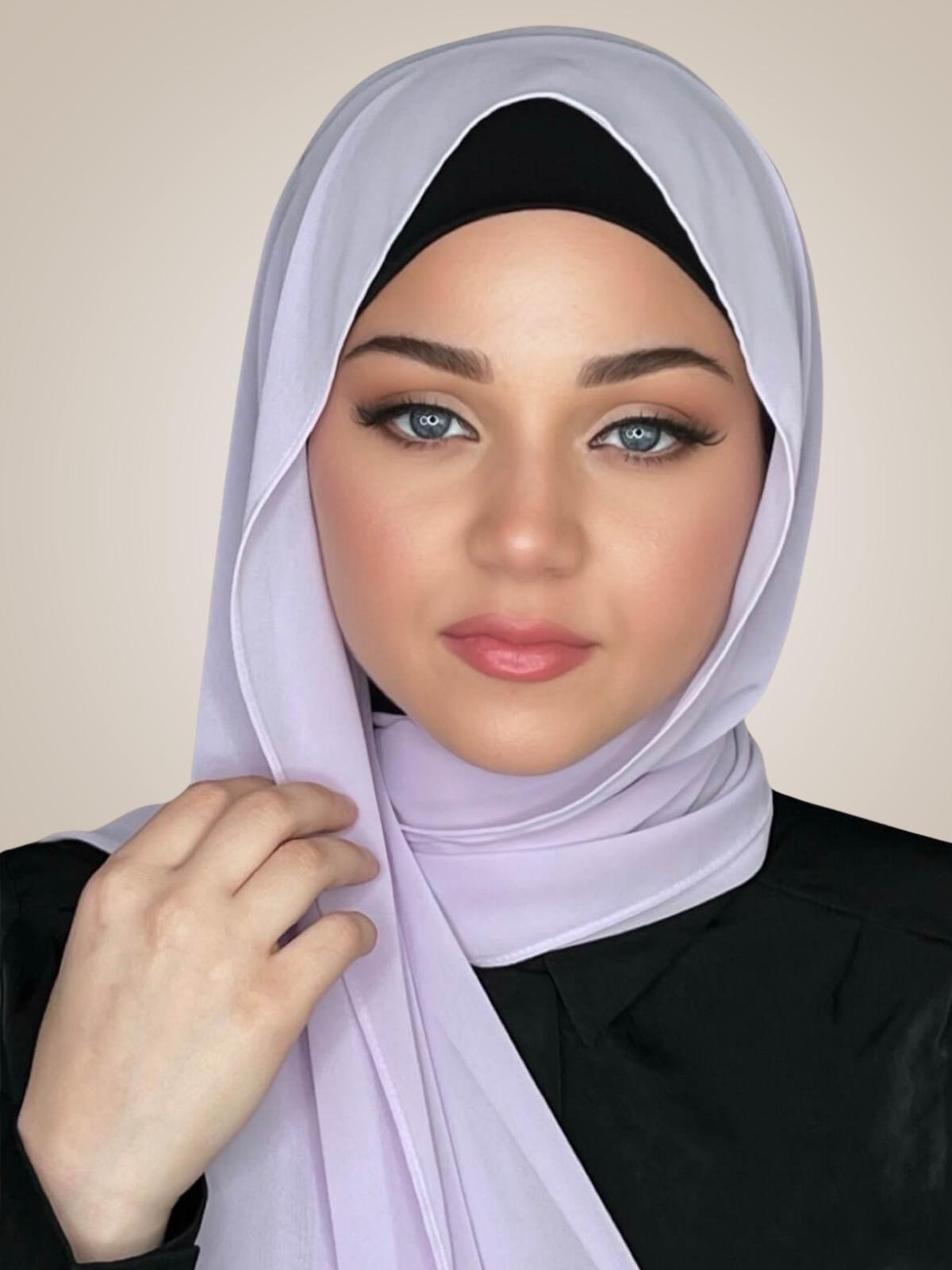 Luxury Chiffon Hijab-Lilac
