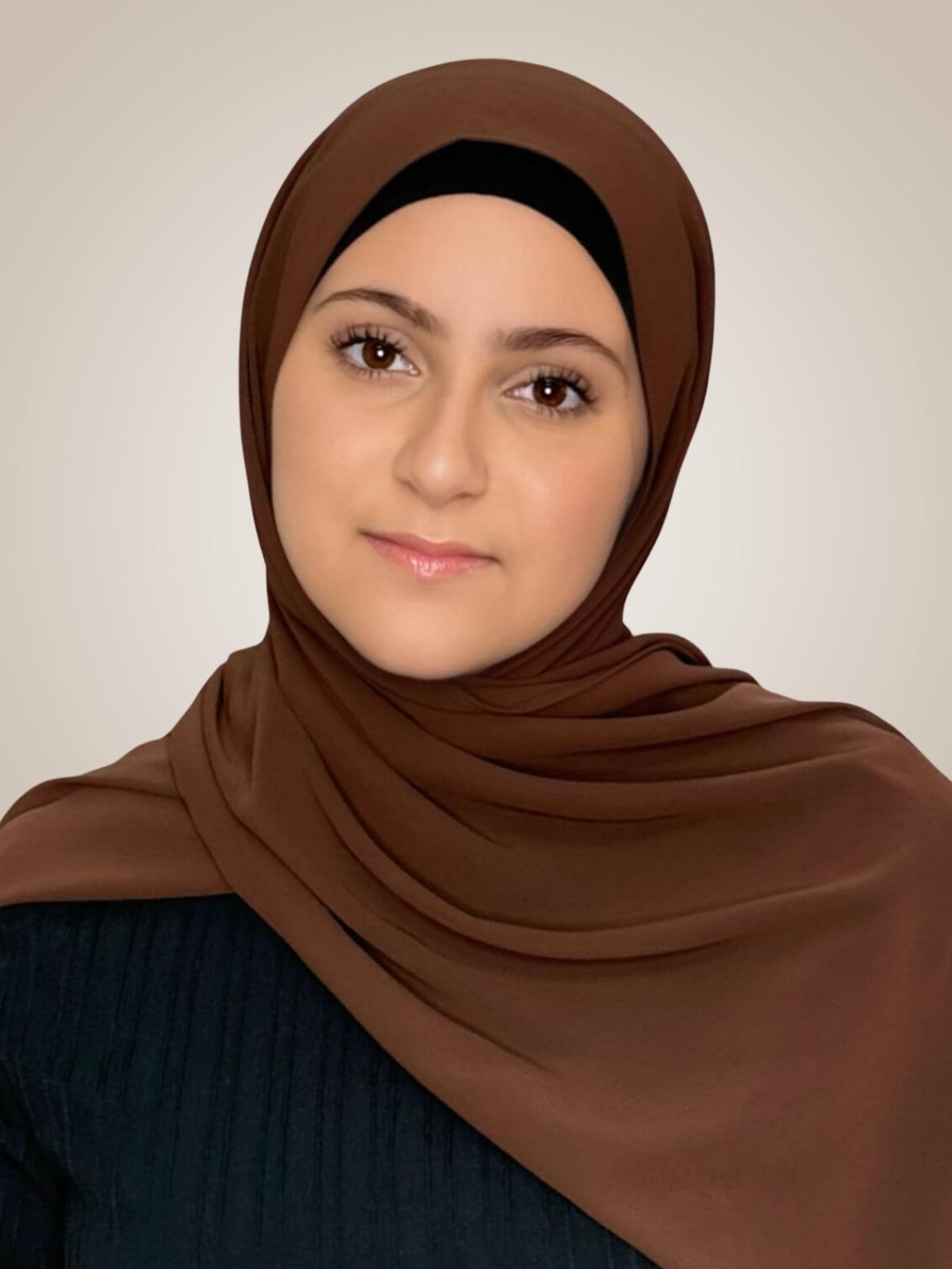 Modish Girl Luxury Chiffon Hijab-Brunette