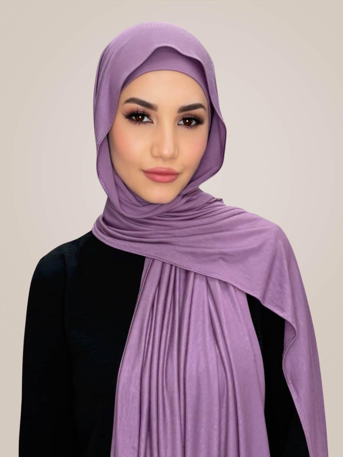 Premium Jersey hijab-Mauve Taupe