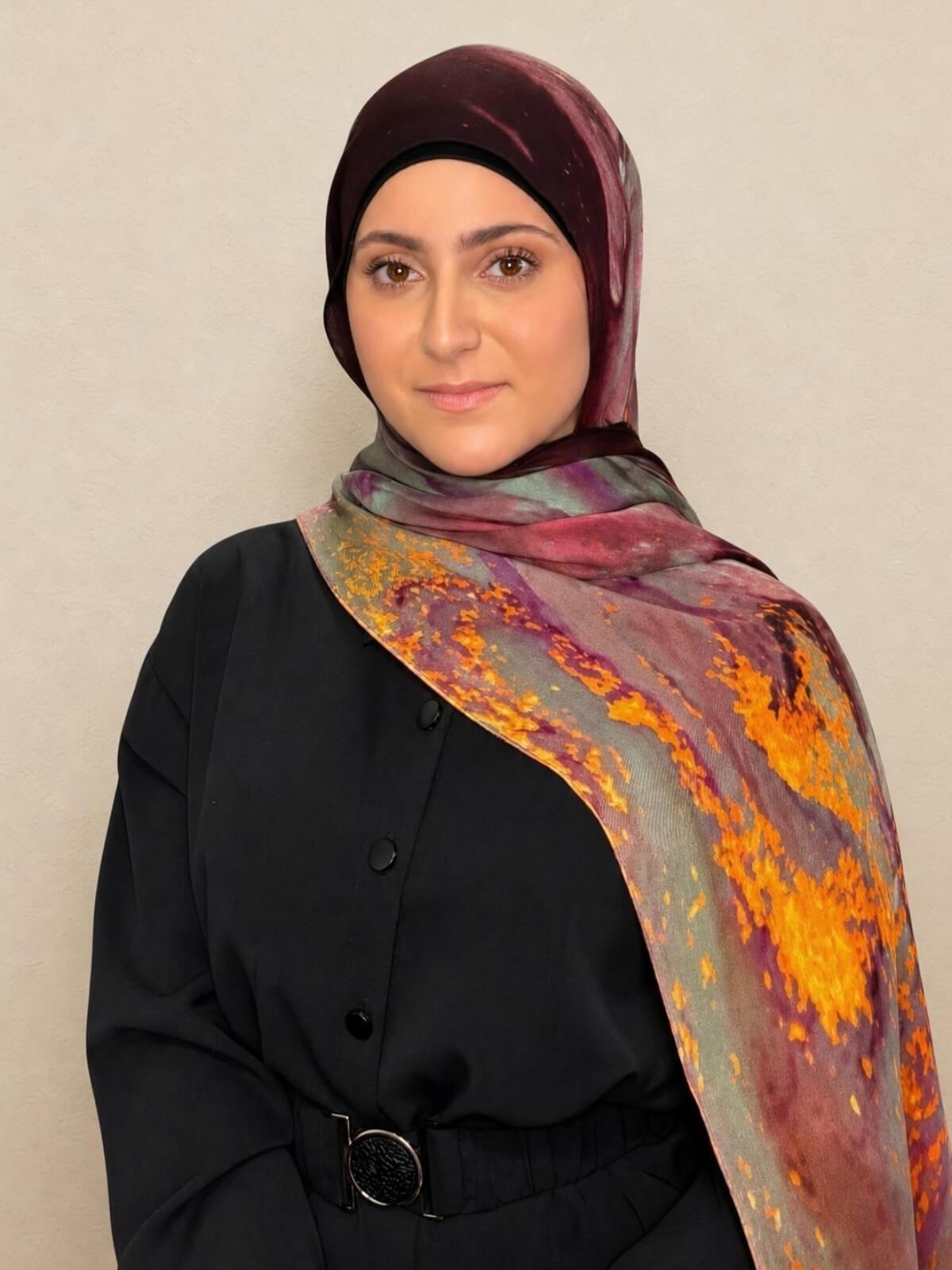 Modish Girl Print Modal Hijab-Rose Mirage