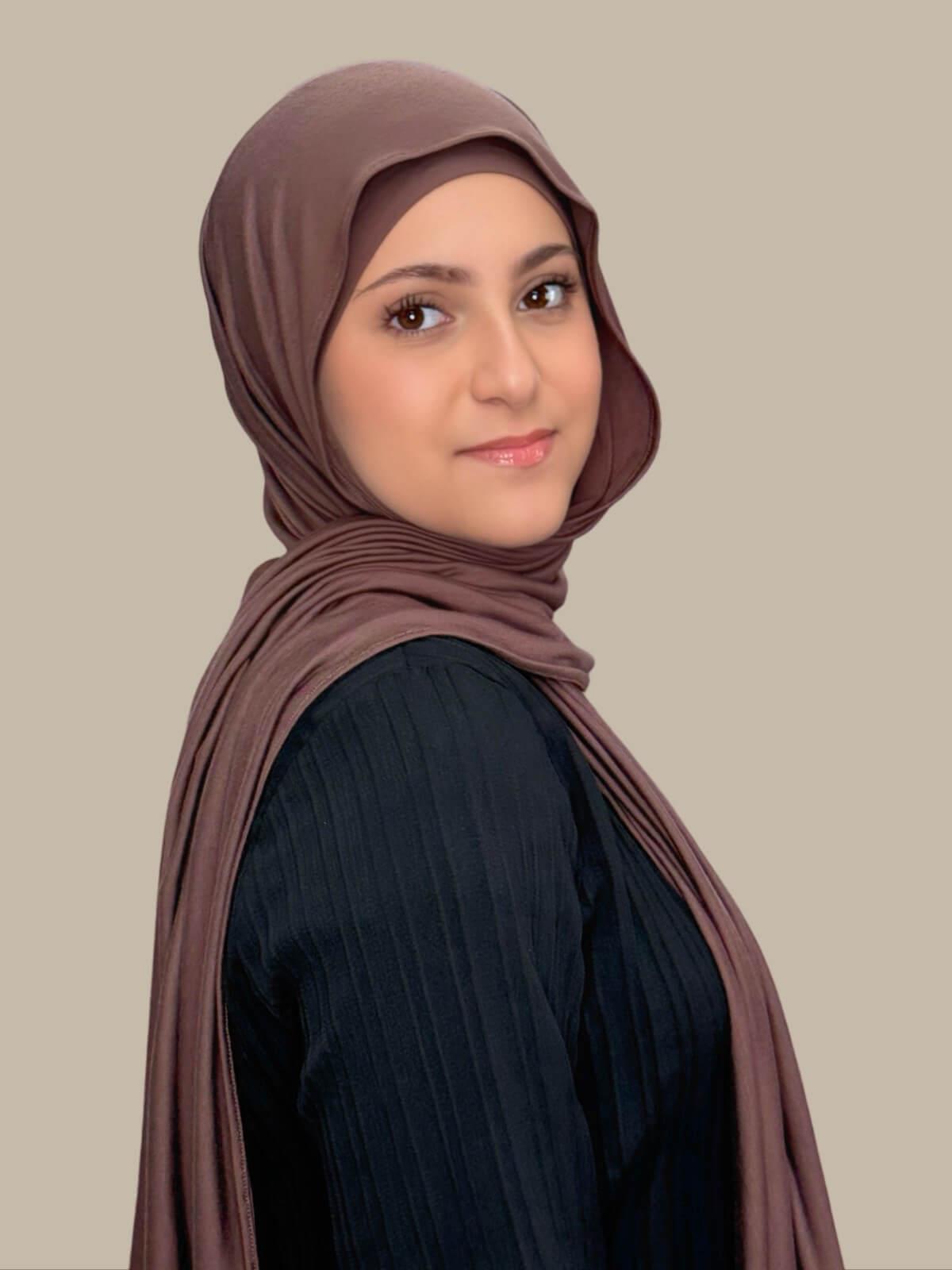 Modish Girl Premium Jersey Hijab-Mocha Brown