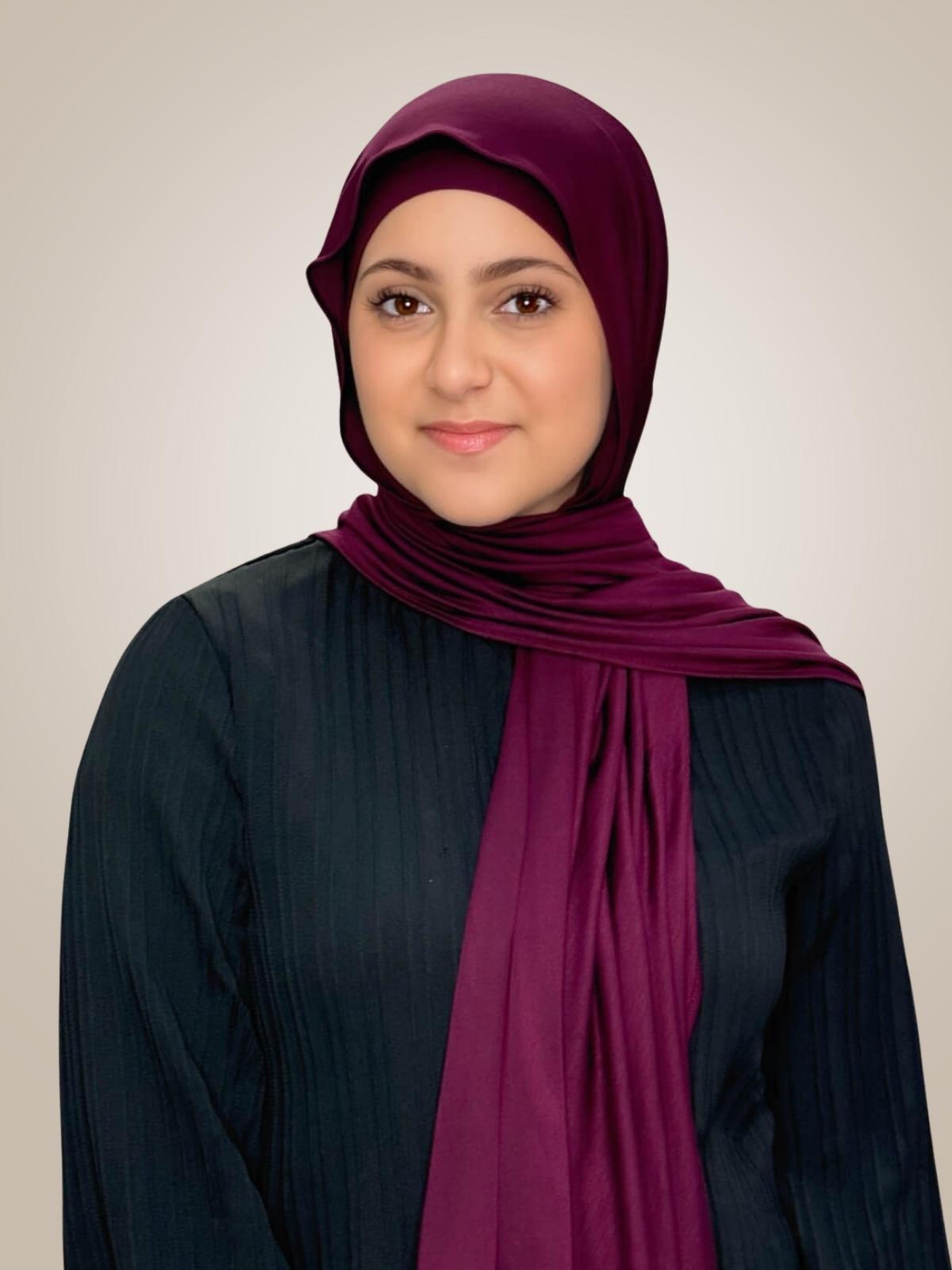 Modish Girl Premium Jersey Hijab-Wine