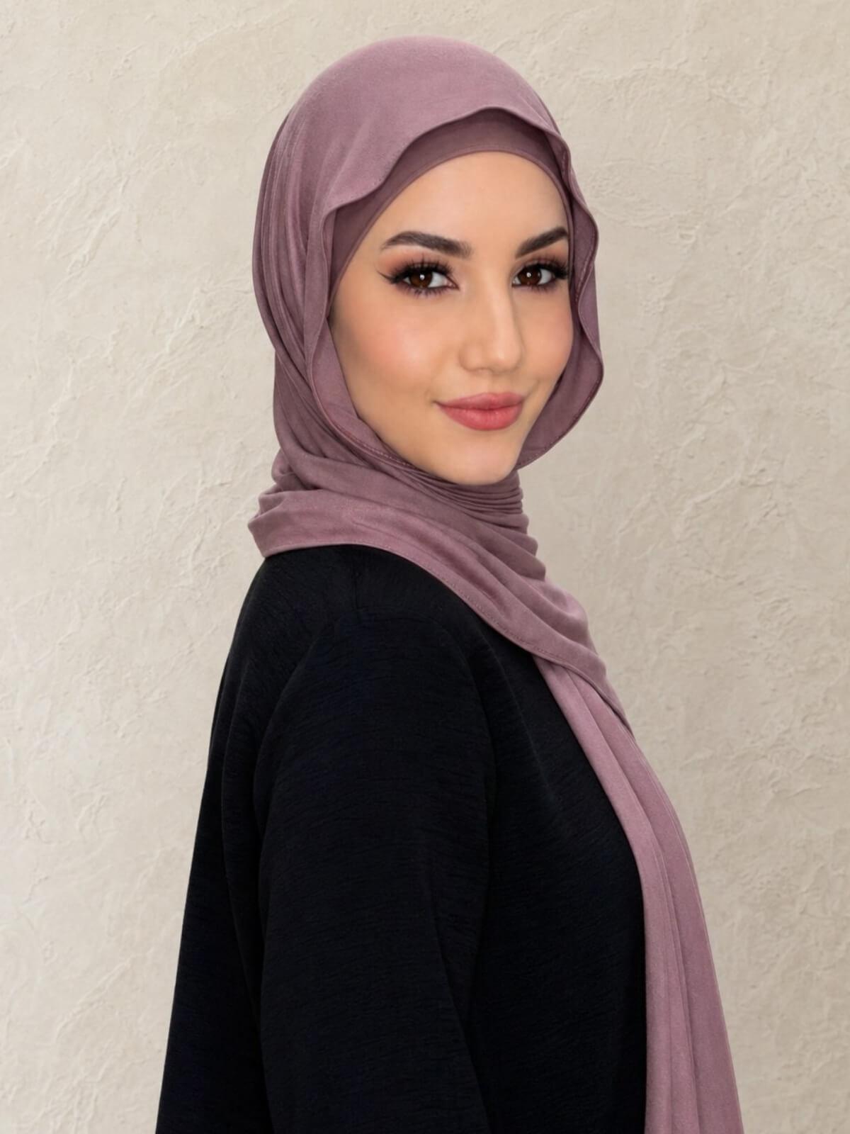 Premium Jersey Hijab-Rose Taupe