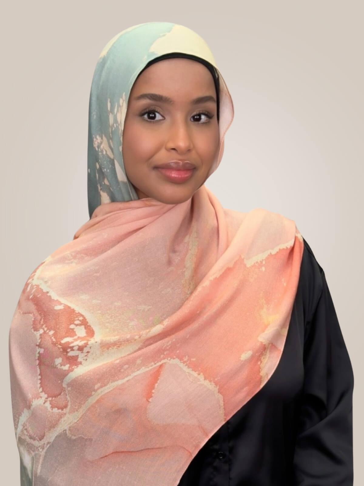 Print Modal Hijab-Sedona Sage