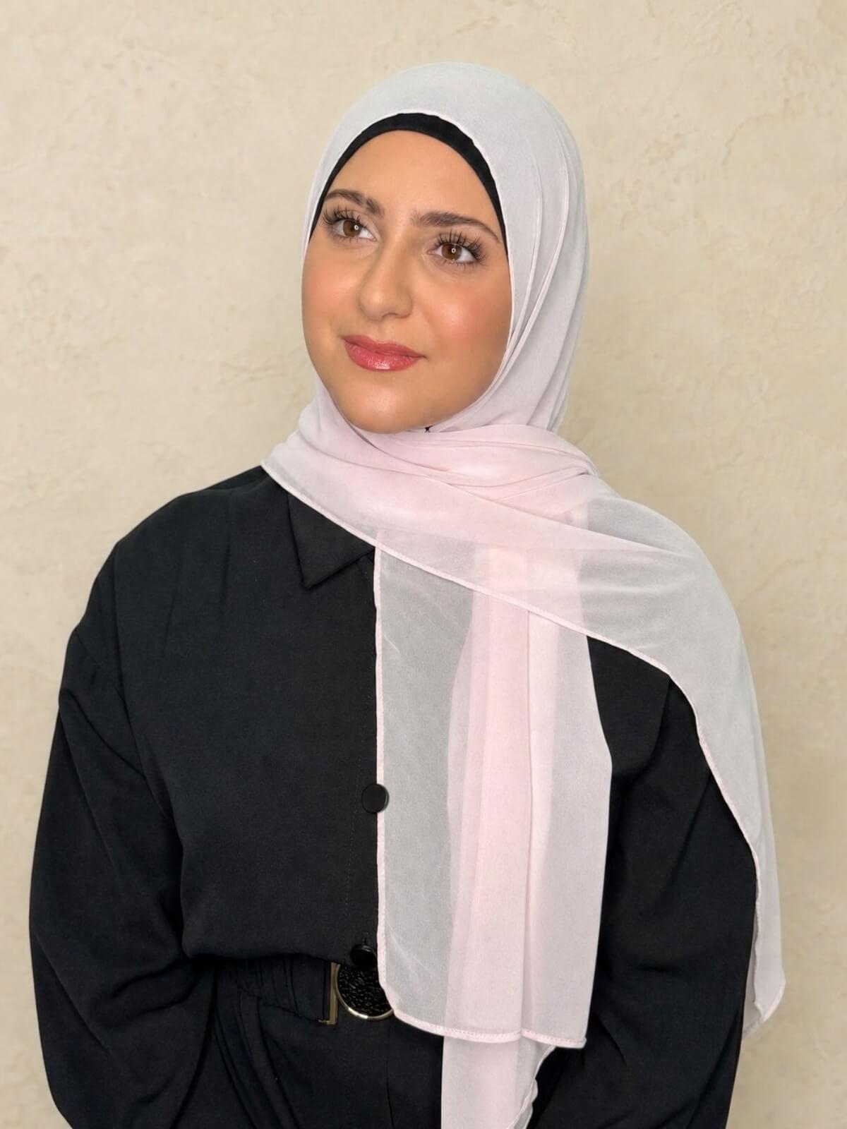 Modish Girl Luxury Chiffon Hijab-Soft Pink