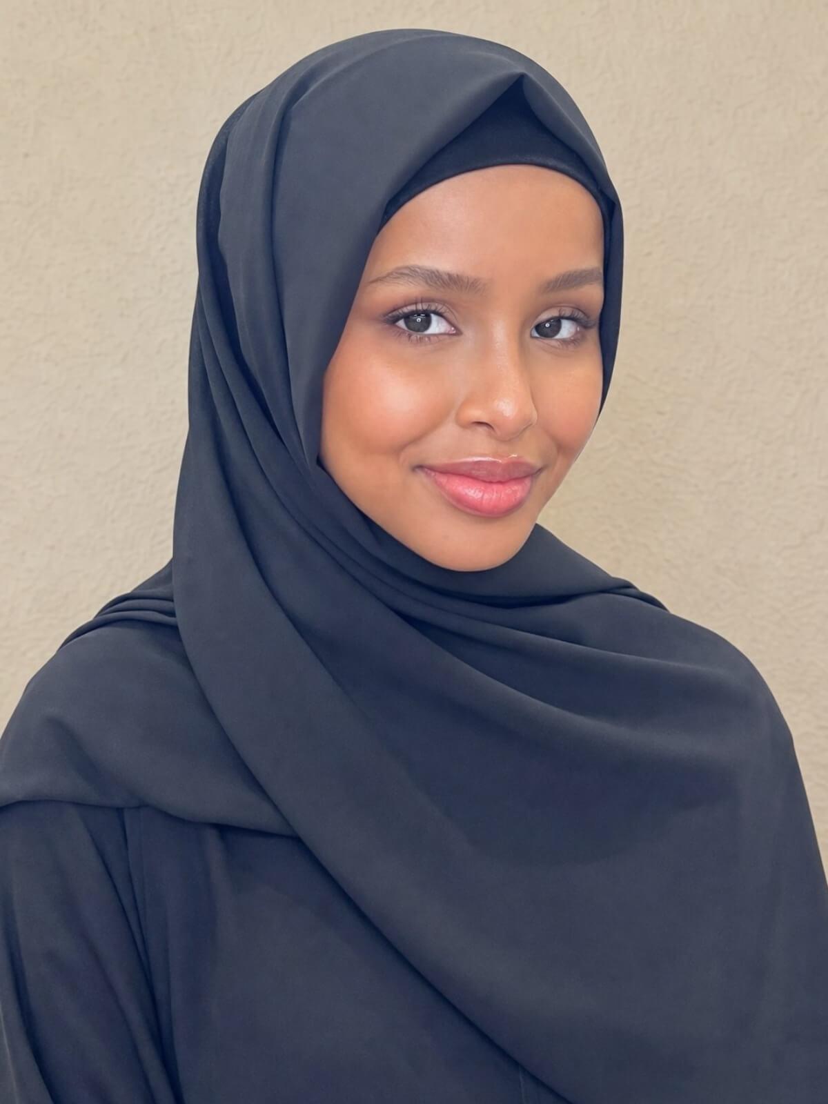 Classic Chiffon Hijab-Black