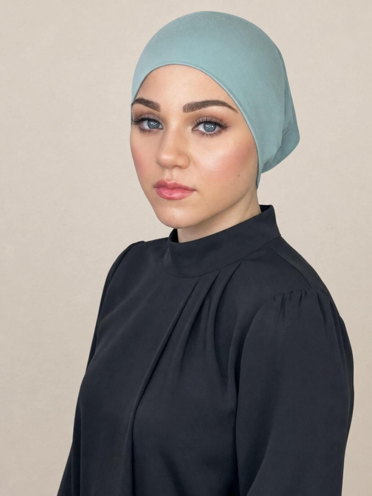 Premium Jersey UnderScarf-Pale Cyan