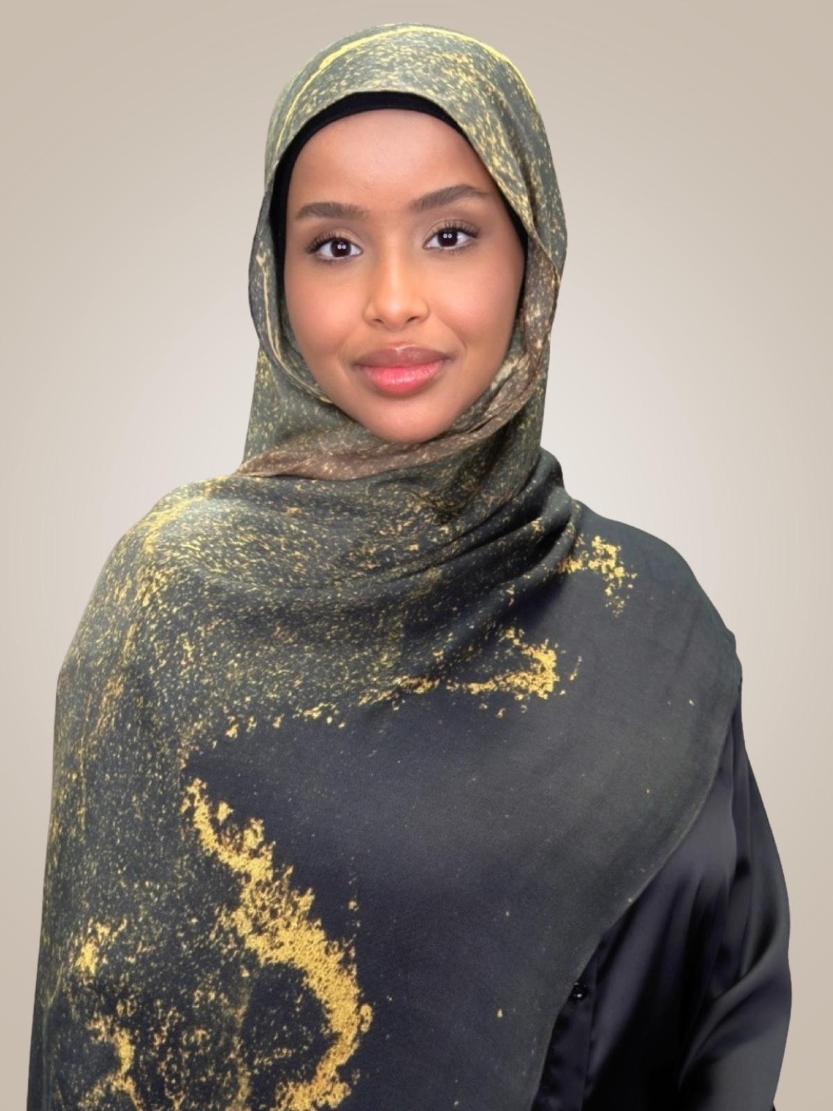 Print Modal Hijab-Golden Dune