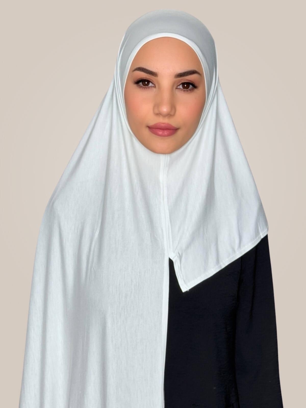 Pre-Sewn Jersey Hijab-Off White