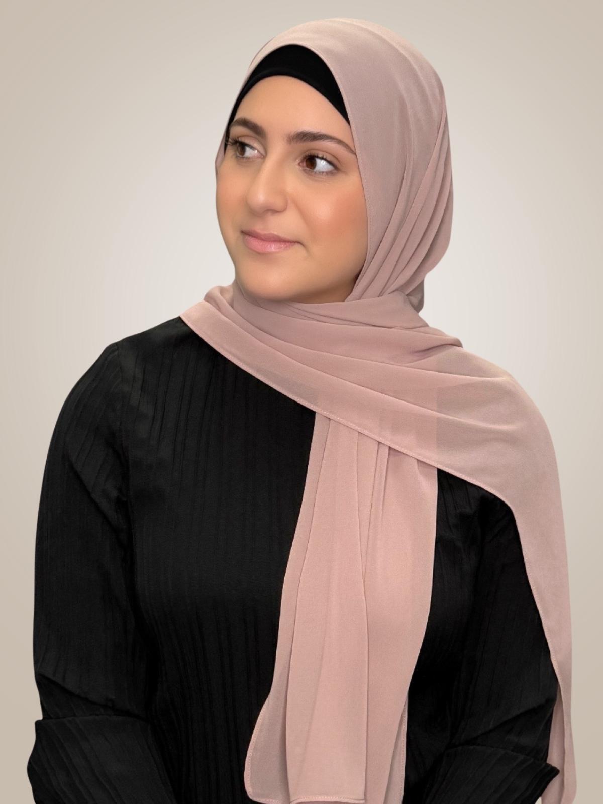 Modish Girl luxury chiffon Hijab-Pale Taupe