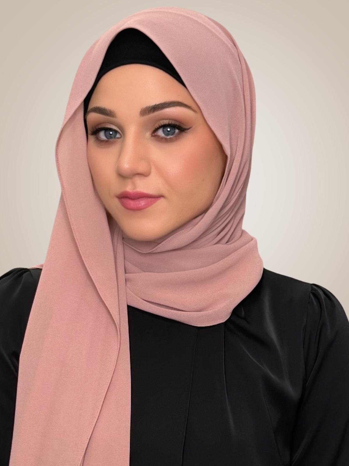 Classic Chiffon Hijab-Roselle