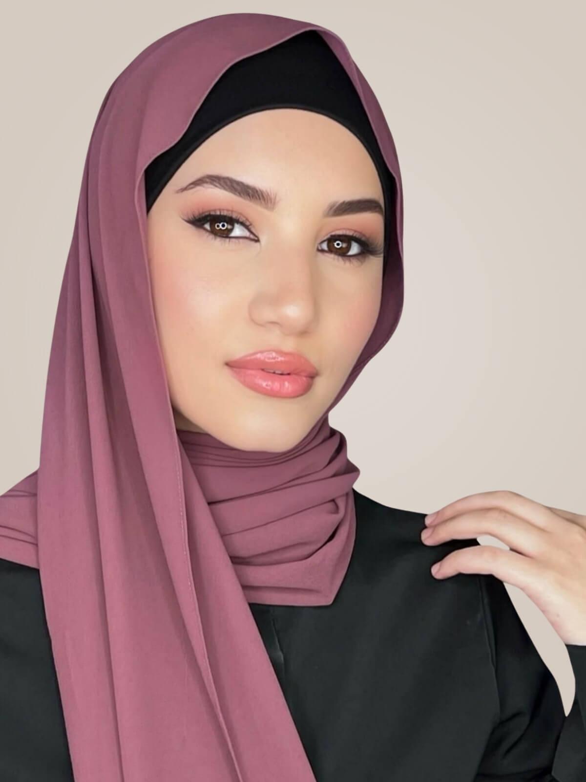 Classic Chiffon Hijab-Plum