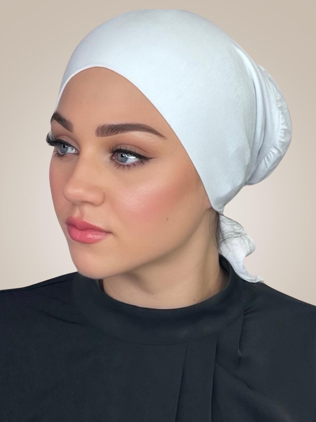 Tie back underscarf-white