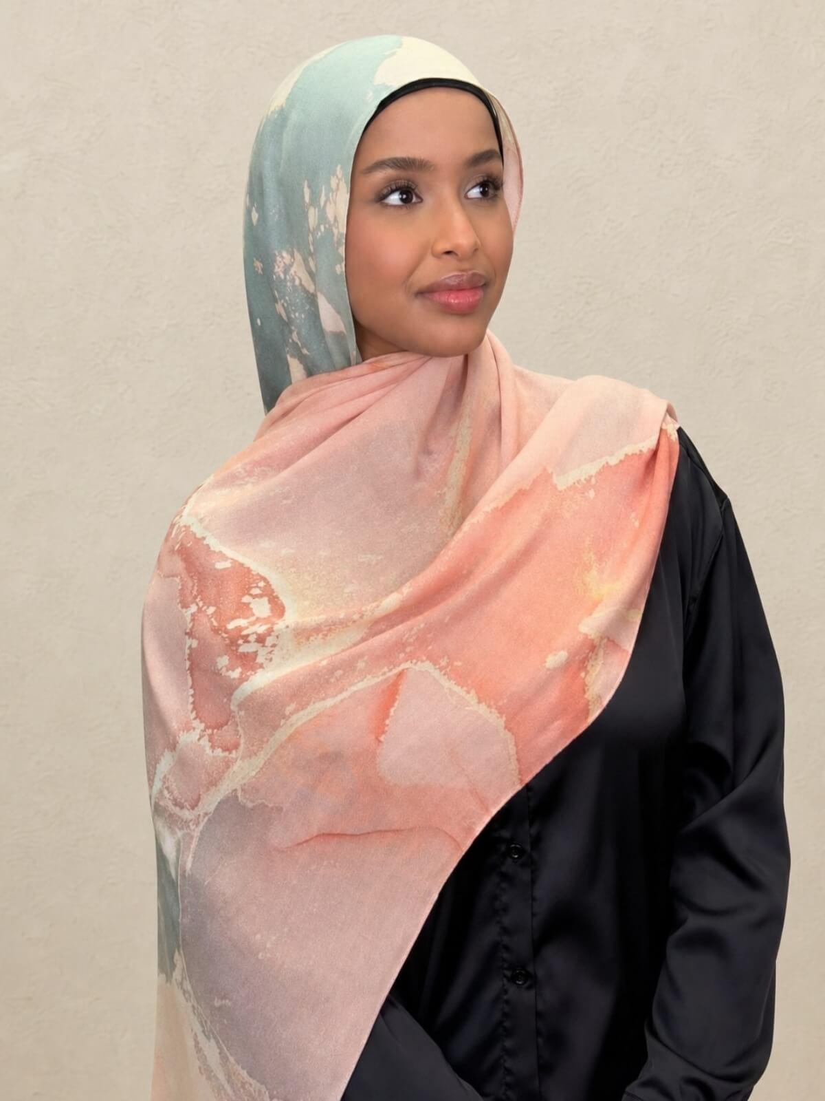 Print Modal Hijab-Sedona Sage