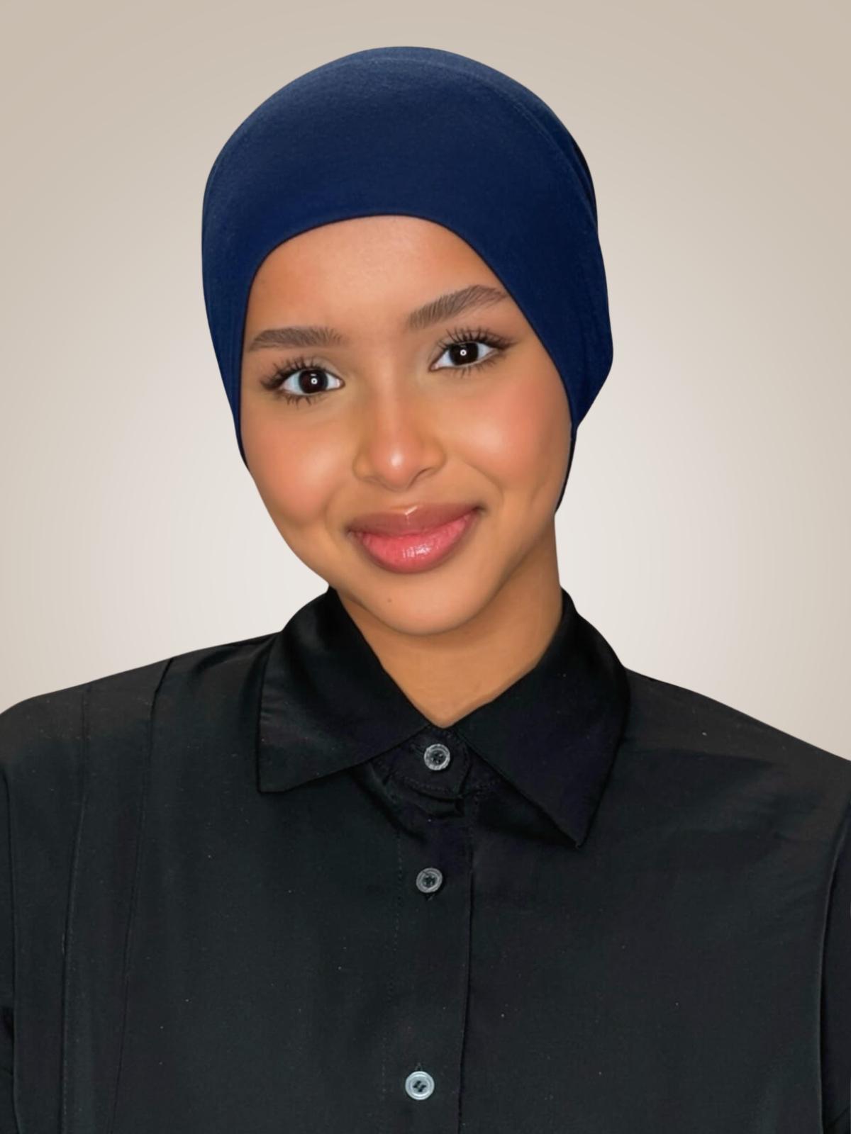 Premium Cotton Underscarf-Navy