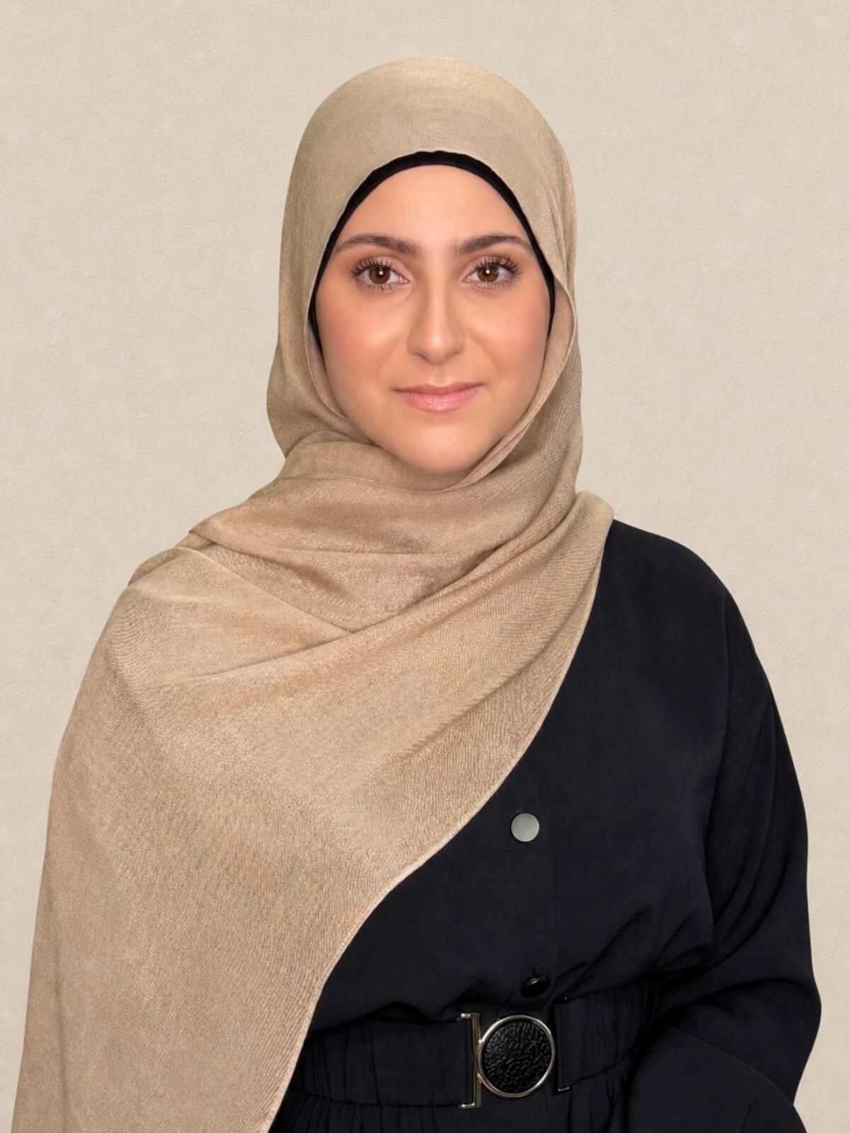Modish Girl Cotton Modal Hijab-Tan