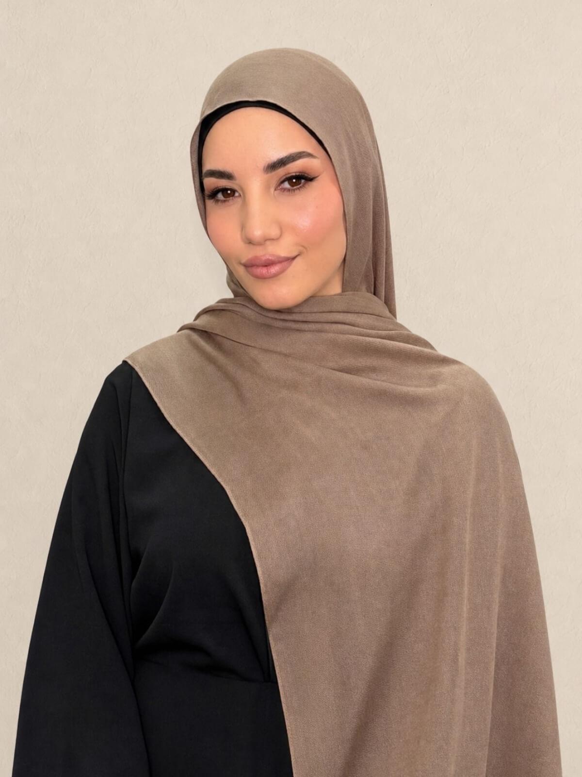 Cotton Modal Hijab-Forest Oak
